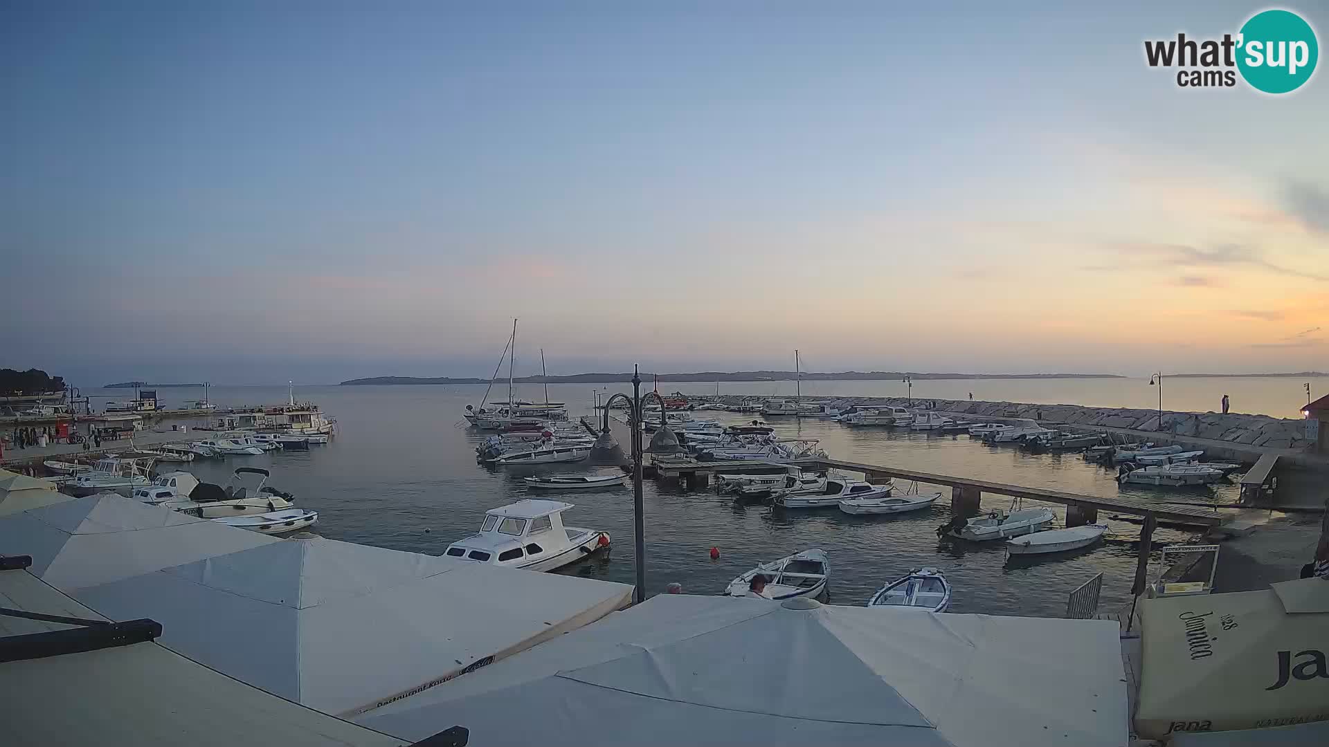 Fažana webcam Riva und Stadthafen – Istrien