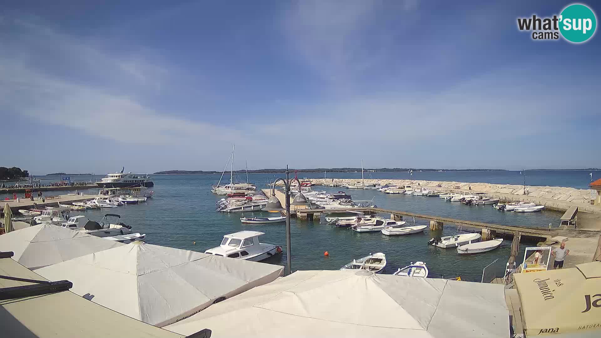 Fažana web kamera riva i gradska marina – Istra