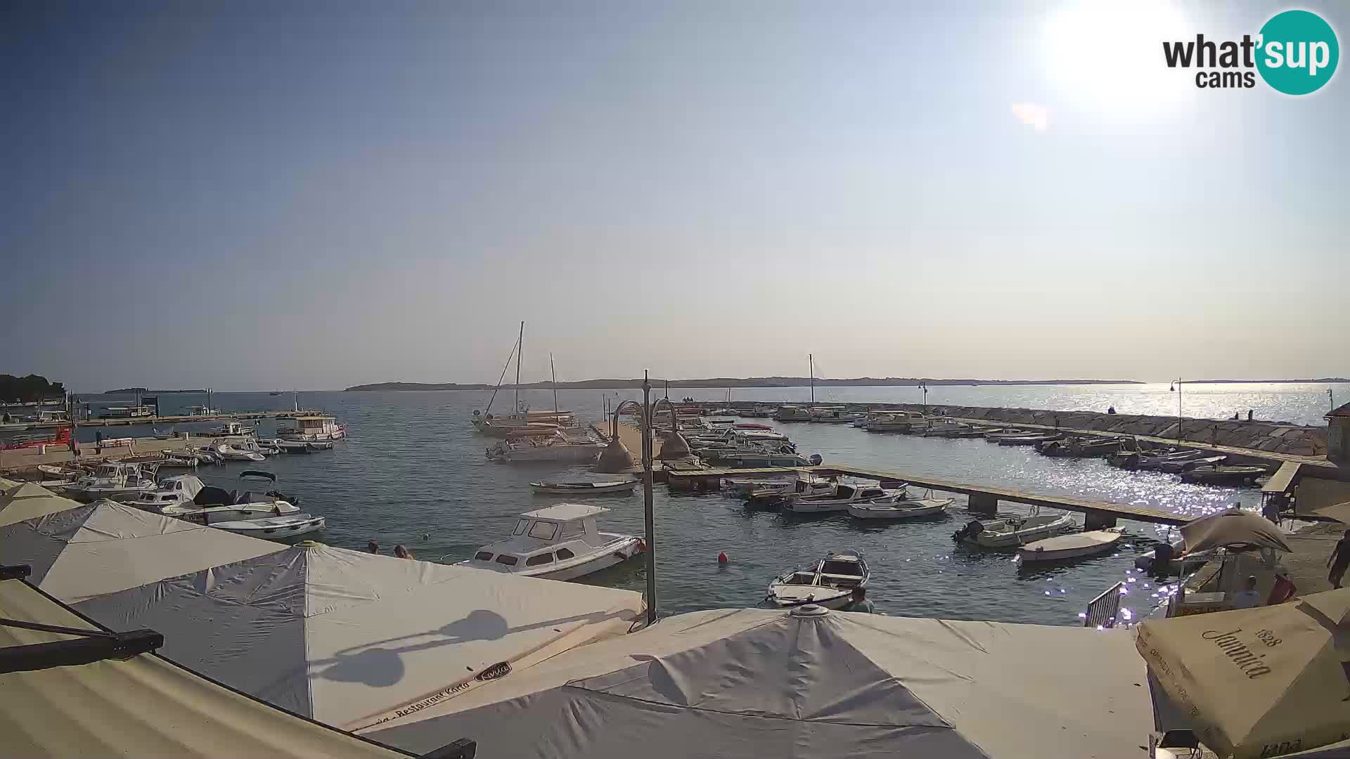 Fažana webcam Riva und Stadthafen – Istrien