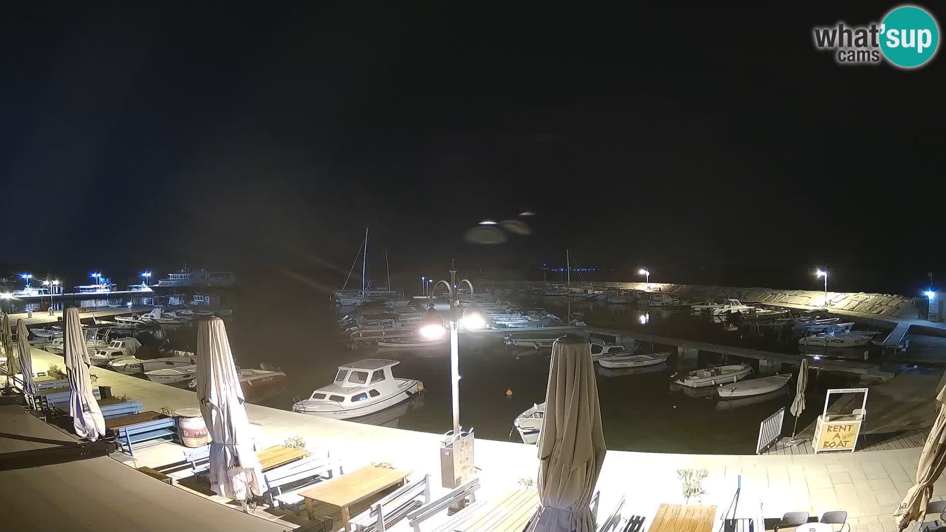Webcam Fažana riva and city marina – Istria