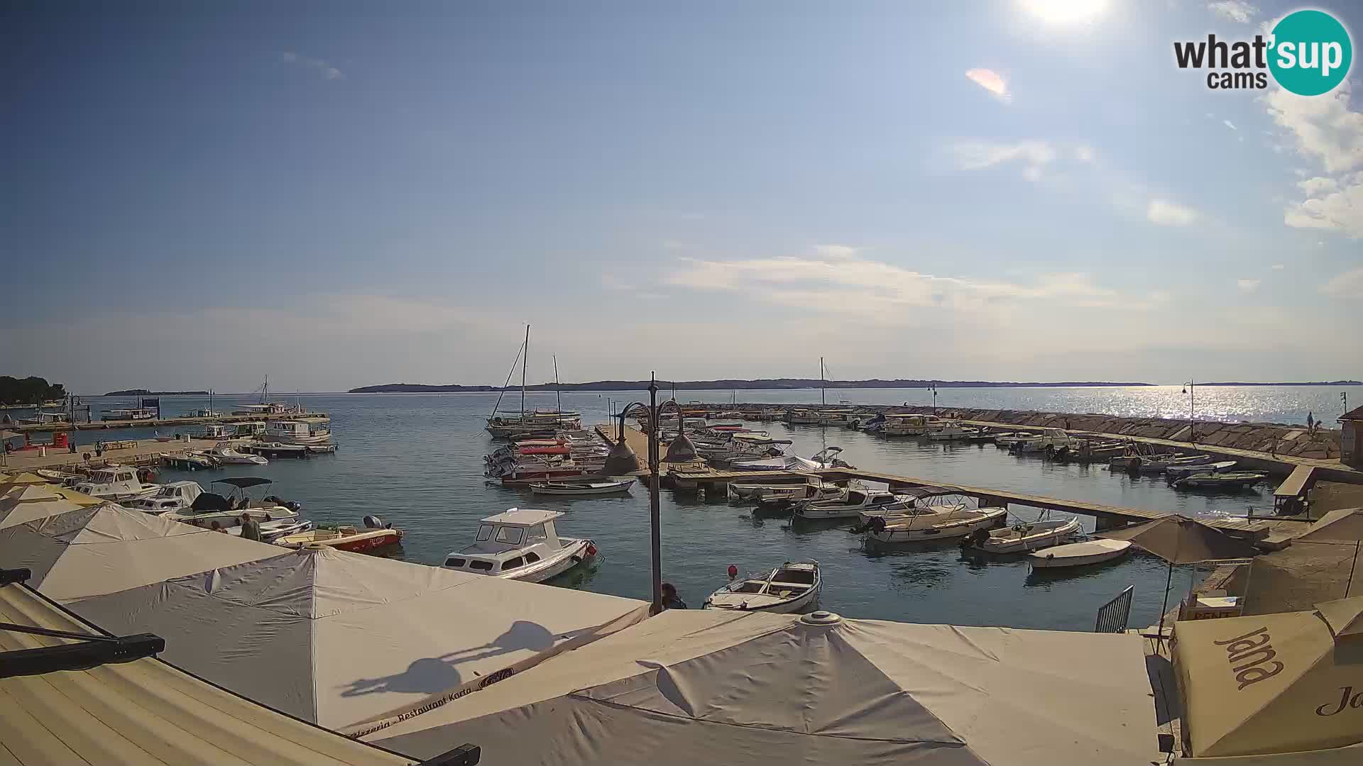 Fažana web kamera riva i gradska marina – Istra