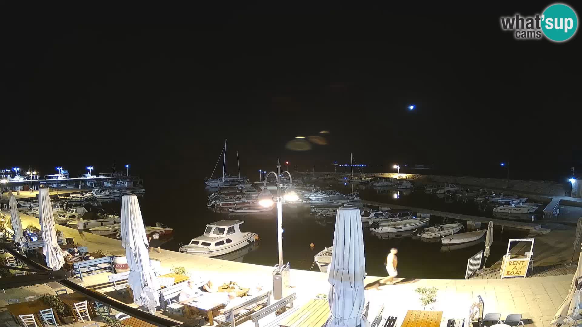 Webcam Fažana riva and city marina – Istria