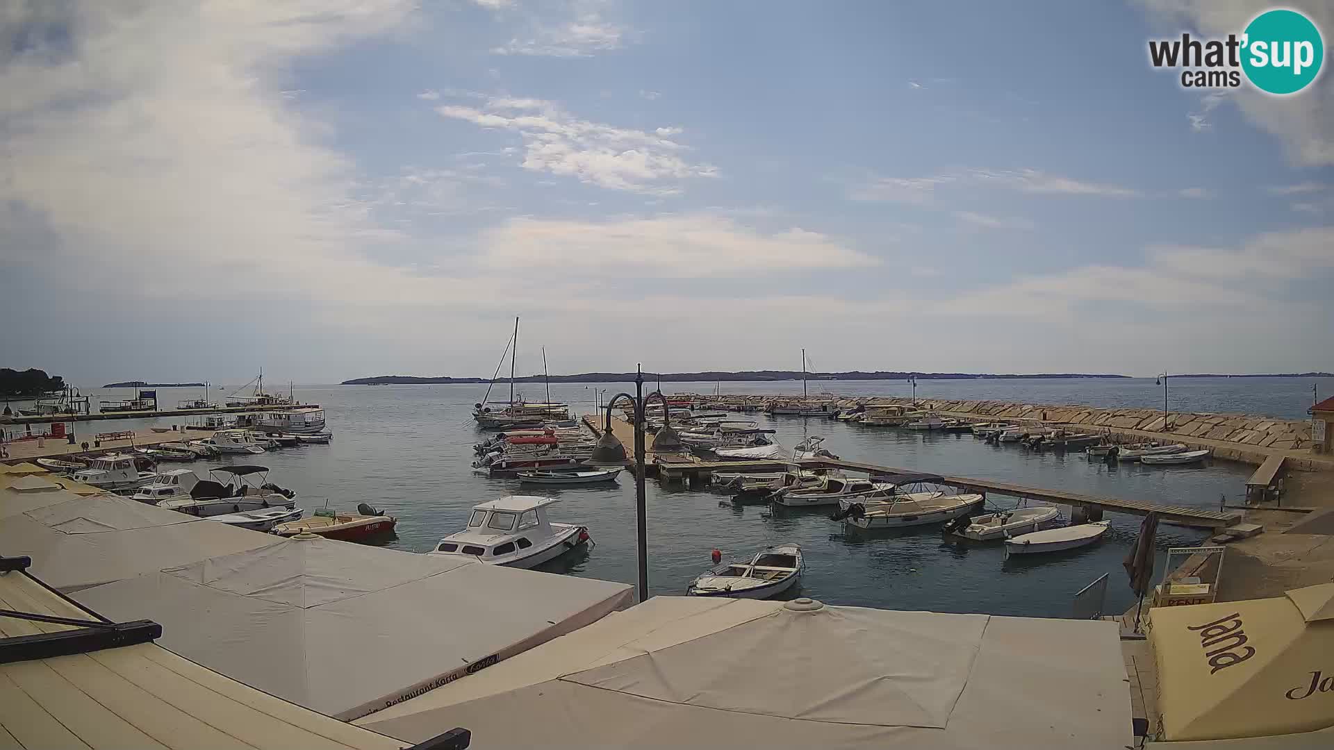 Fažana Livecam riva et marina de la ville – Istrie