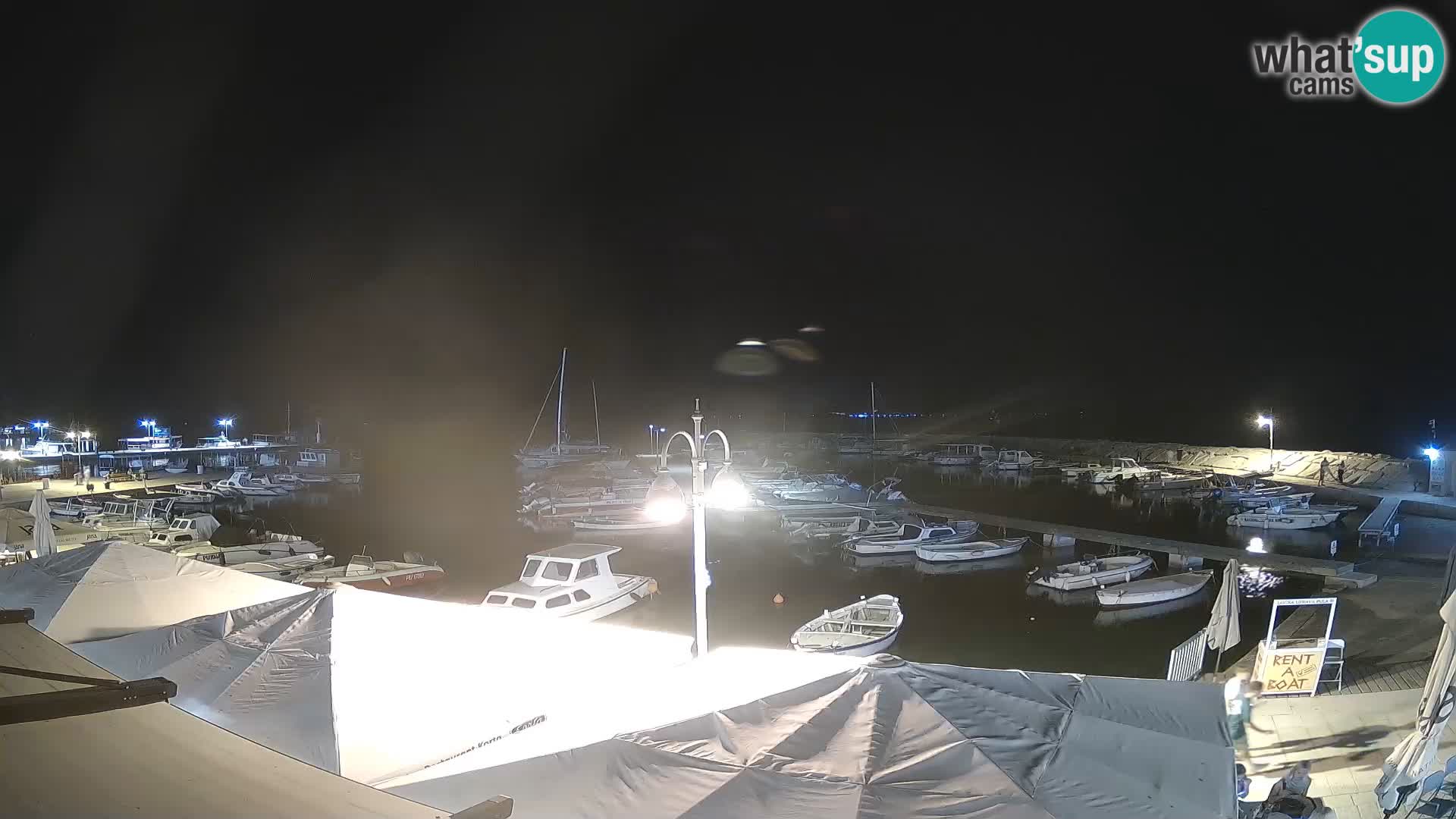 Webcam Fažana riva and city marina – Istria