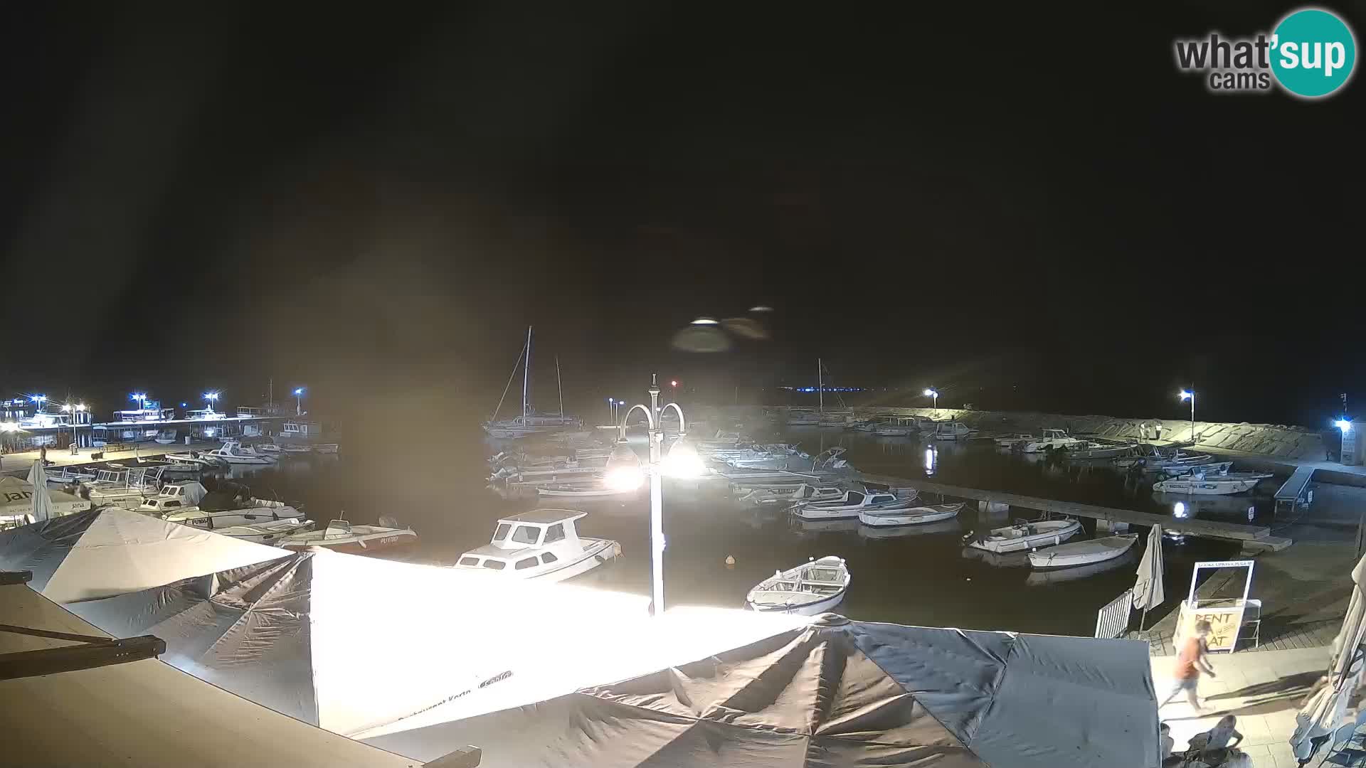Webcam Fažana riva and city marina – Istria