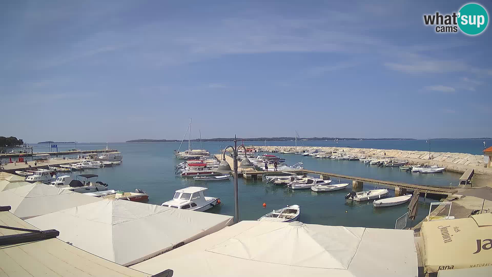 Fažana webcam Riva und Stadthafen – Istrien