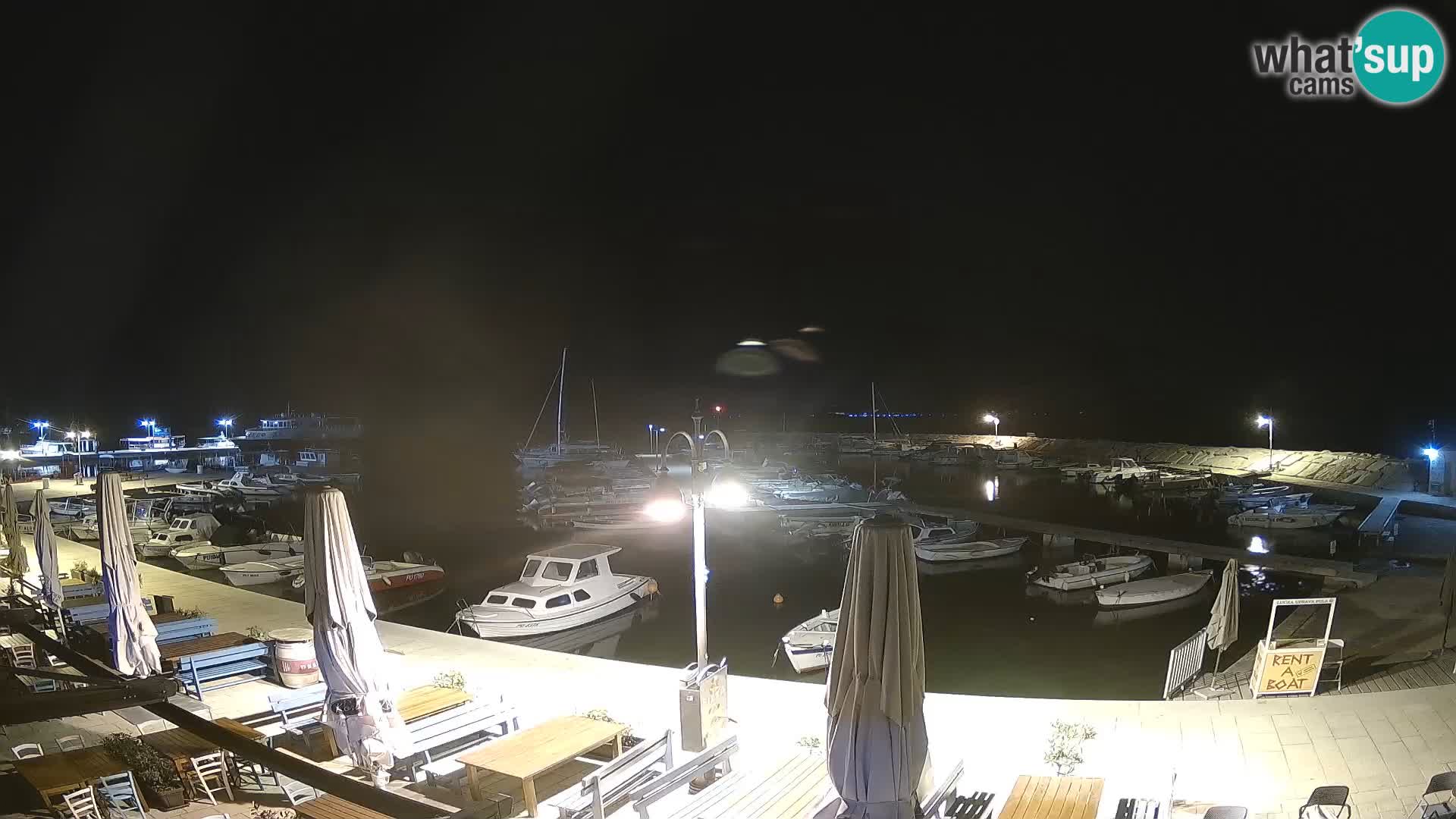 Fažana webcam Riva und Stadthafen – Istrien