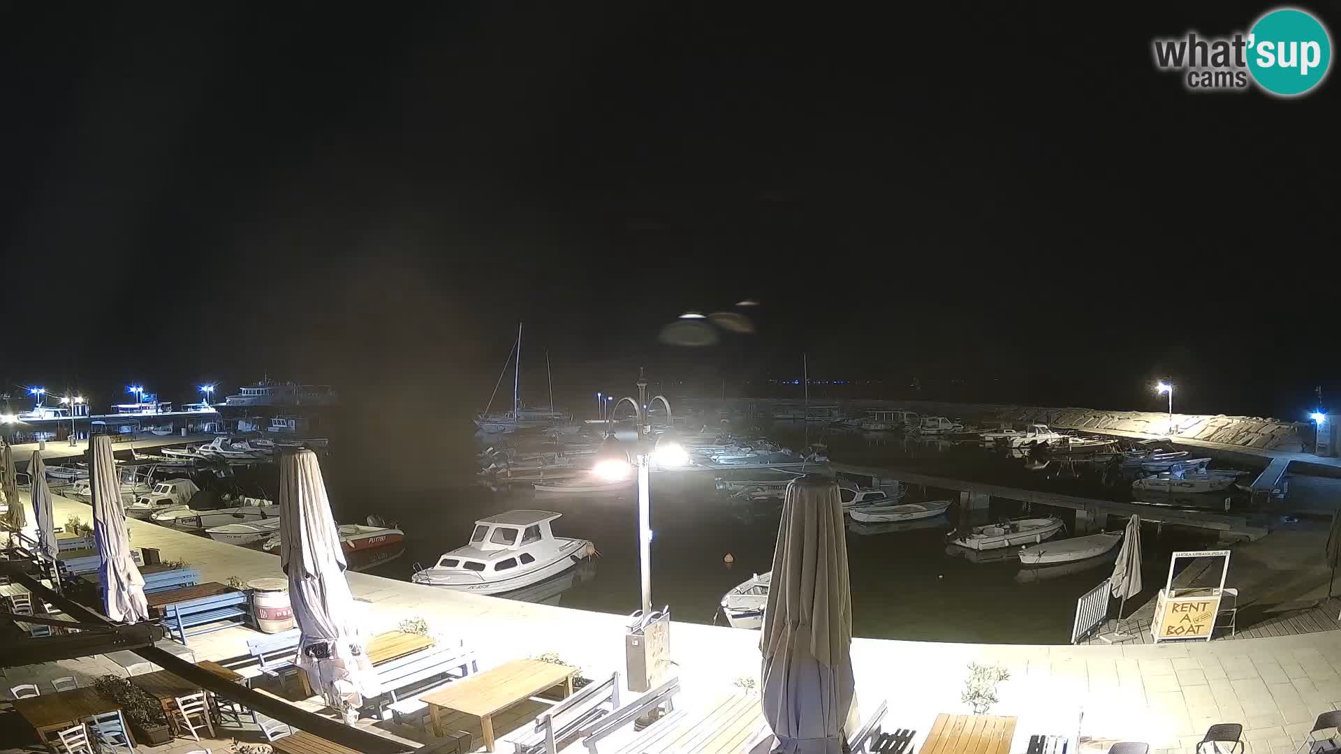 Webcam Fažana riva and city marina – Istria
