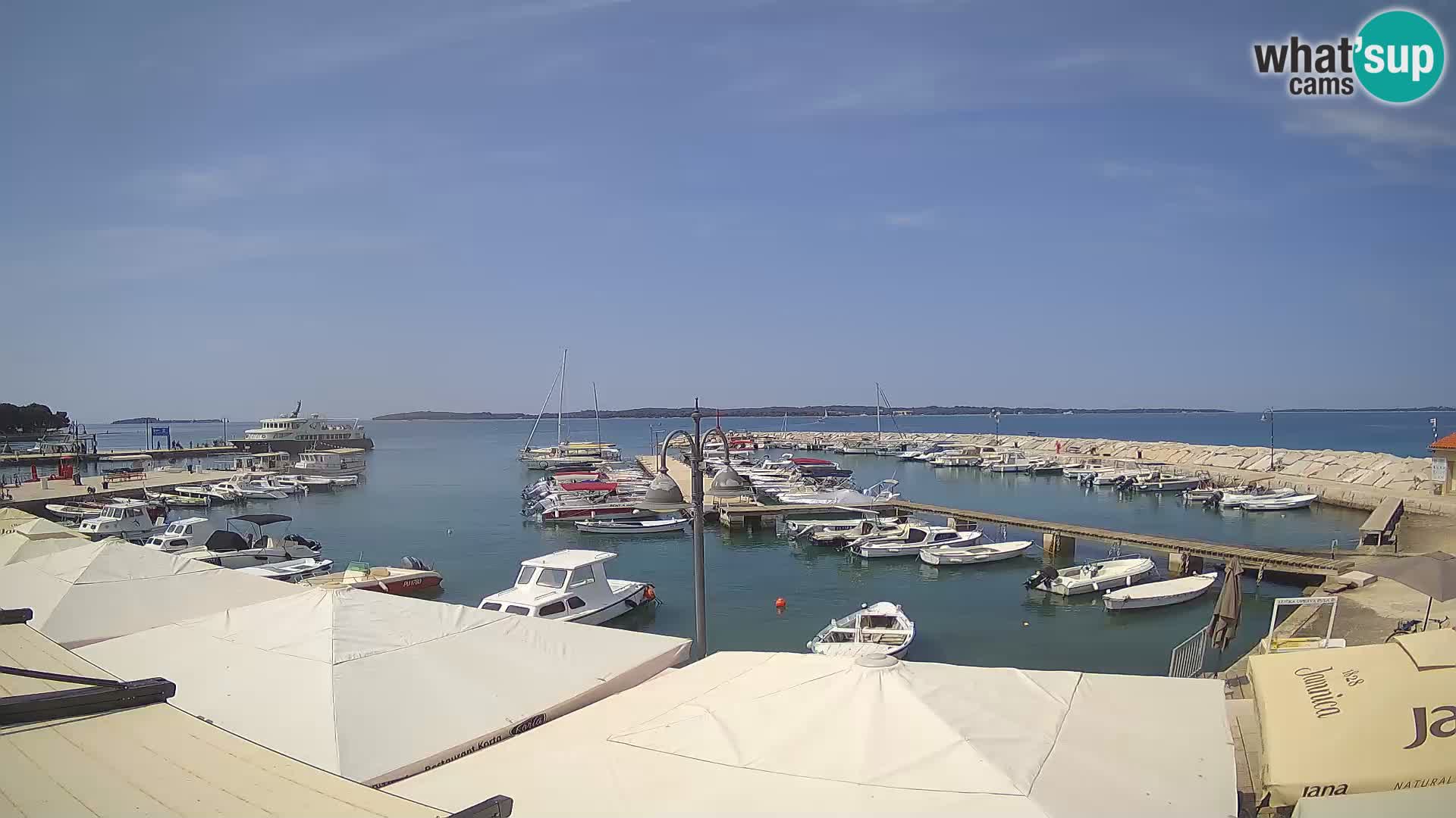 Fažana webcam Riva und Stadthafen – Istrien