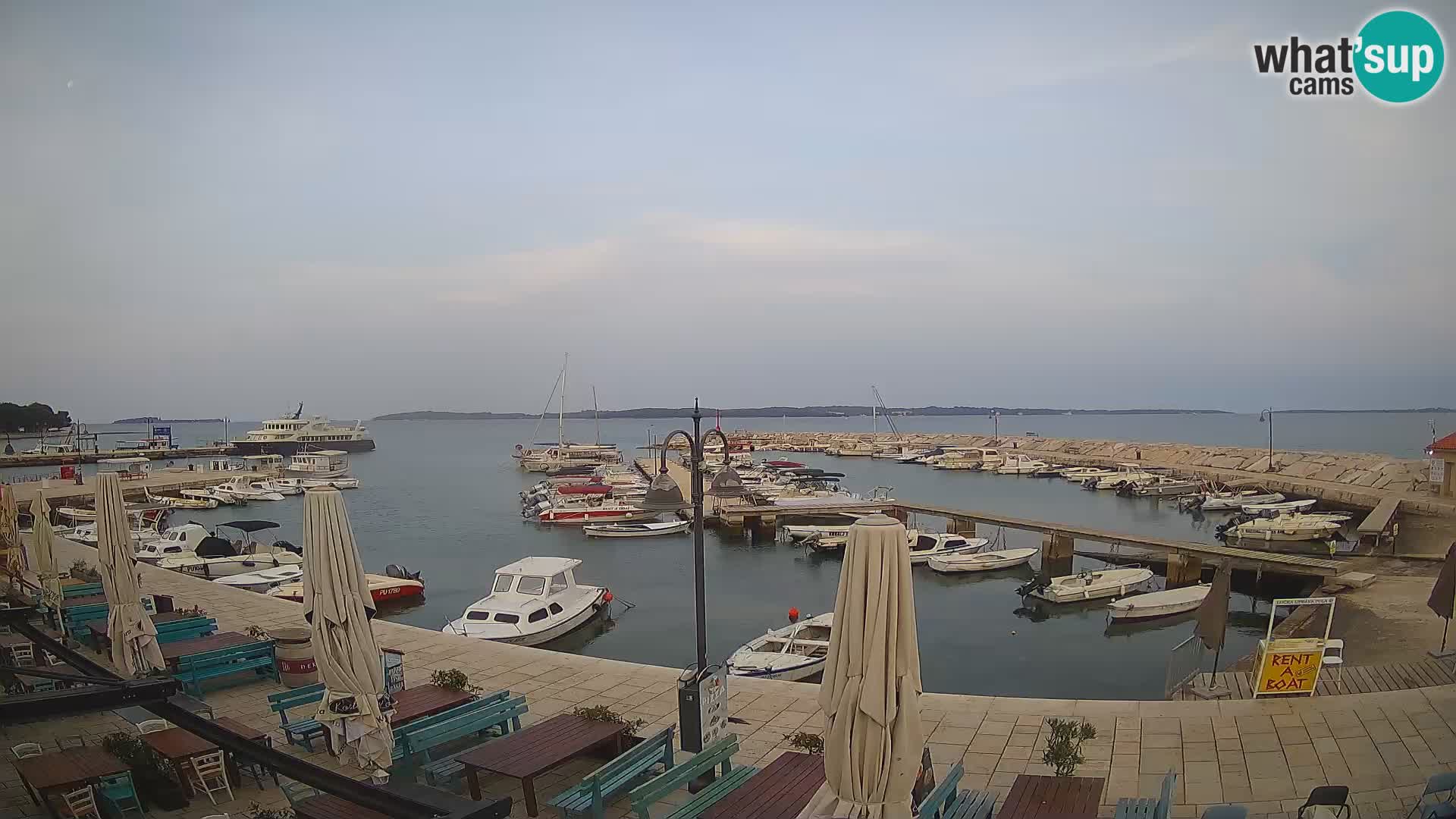 Fažana webcam Riva und Stadthafen – Istrien