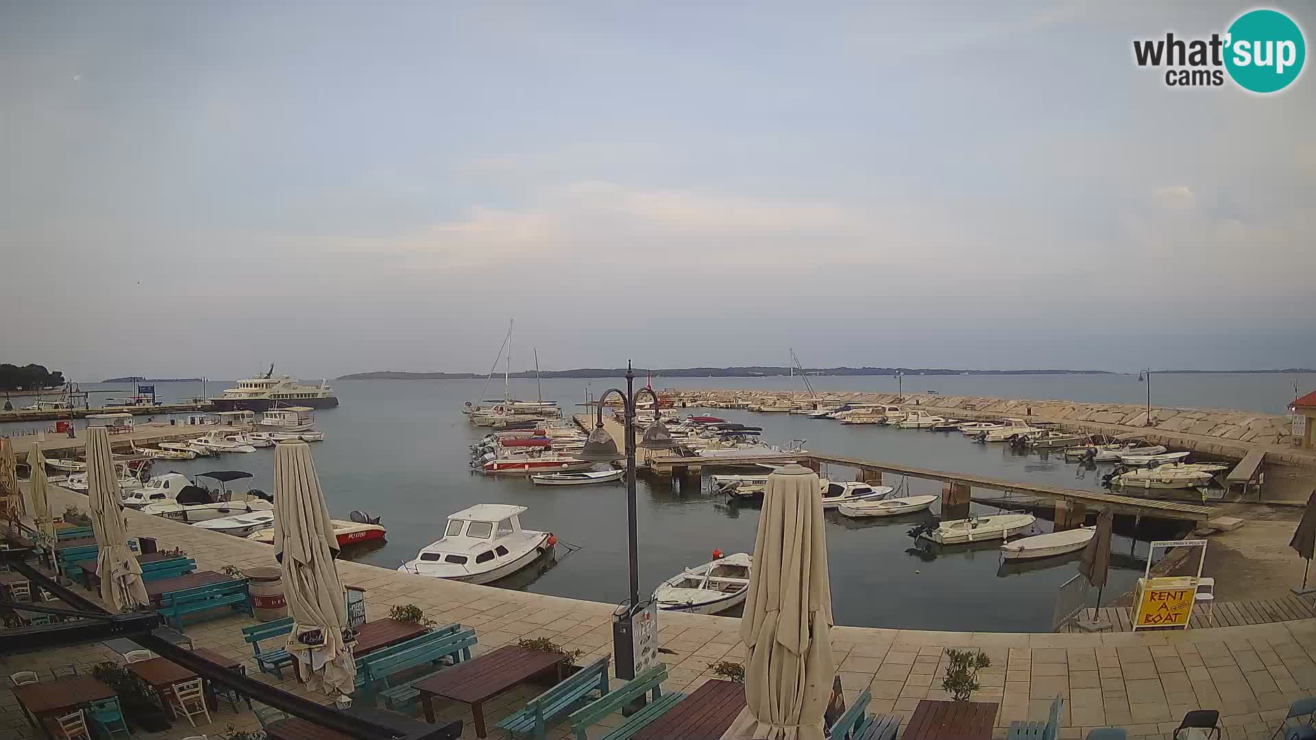 Fažana webcam Riva und Stadthafen – Istrien
