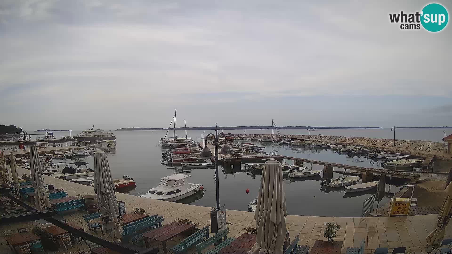 Fažana Livecam riva et marina de la ville – Istrie