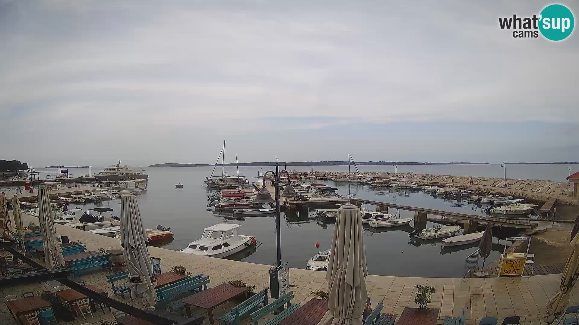 Fažana Livecam riva et marina de la ville – Istrie