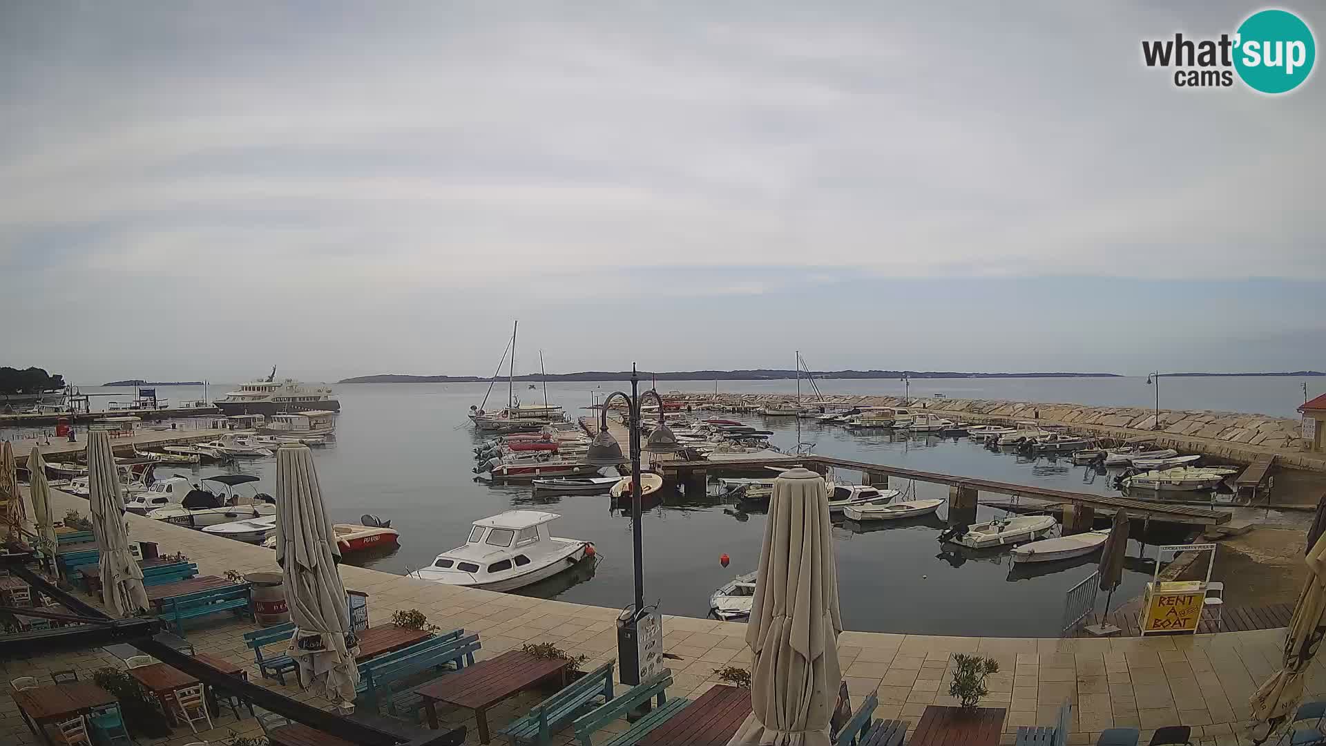 Fažana web kamera riva i gradska marina – Istra
