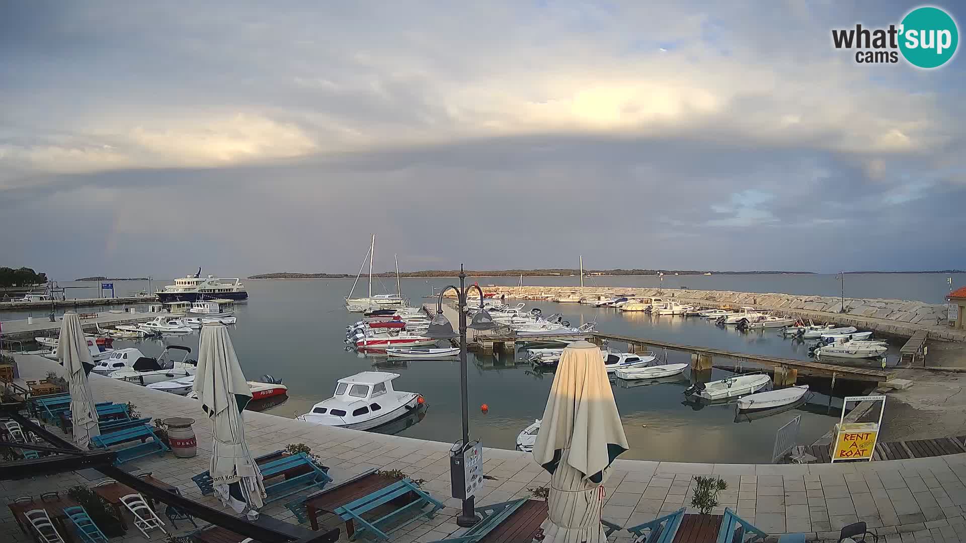 Fažana webcam Riva und Stadthafen – Istrien
