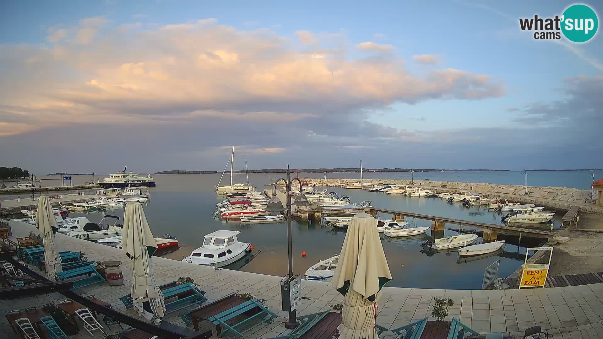 Fažana Livecam riva et marina de la ville – Istrie