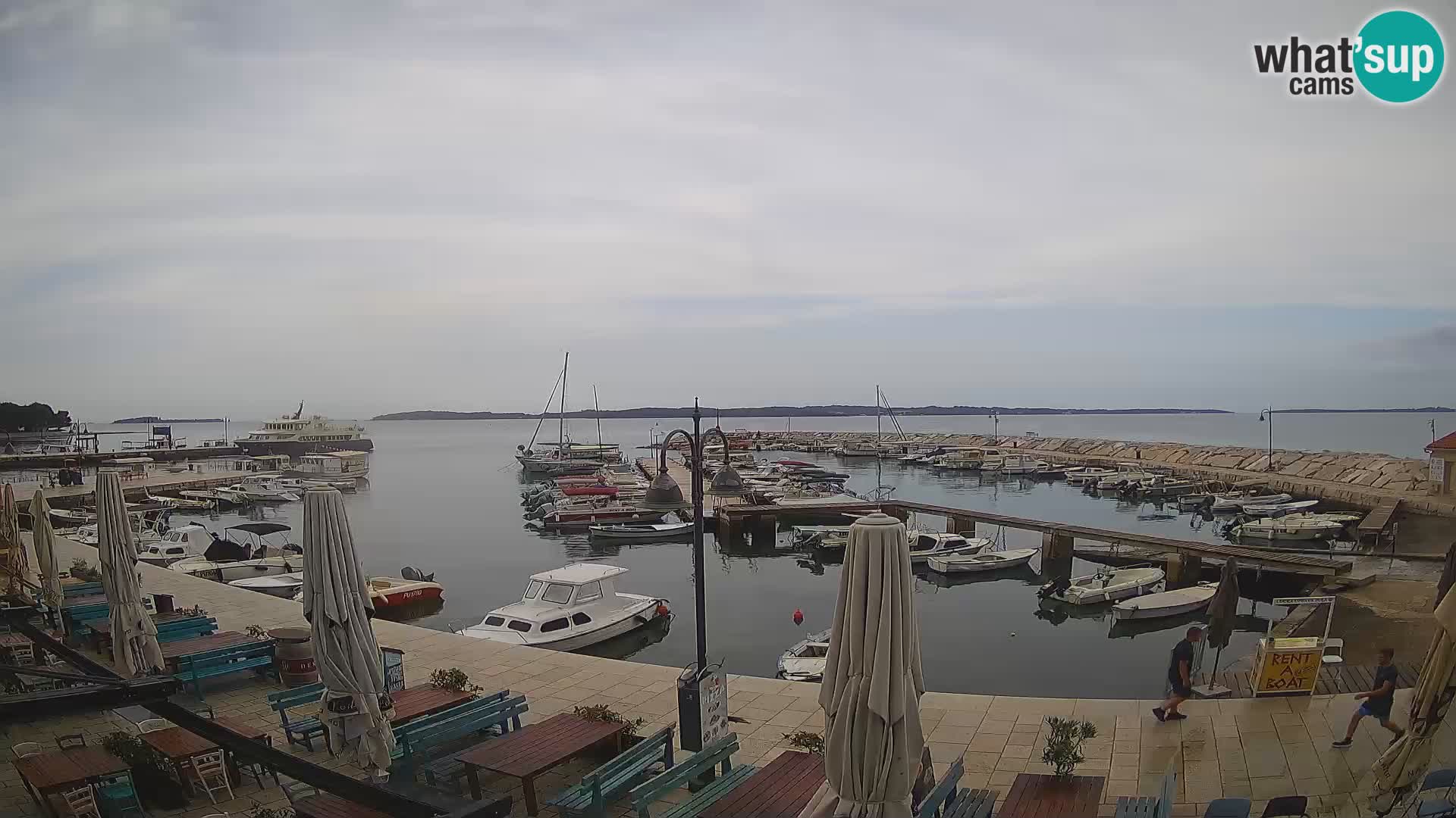 Fažana webcam Riva und Stadthafen – Istrien