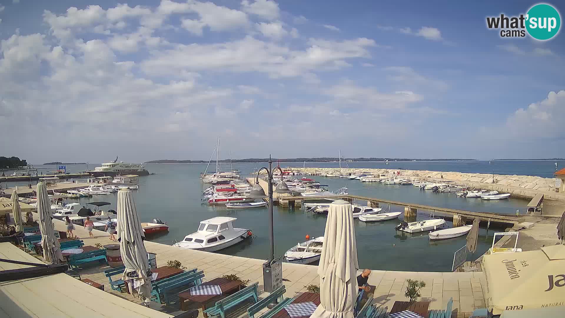 Fažana web kamera riva i gradska marina – Istra