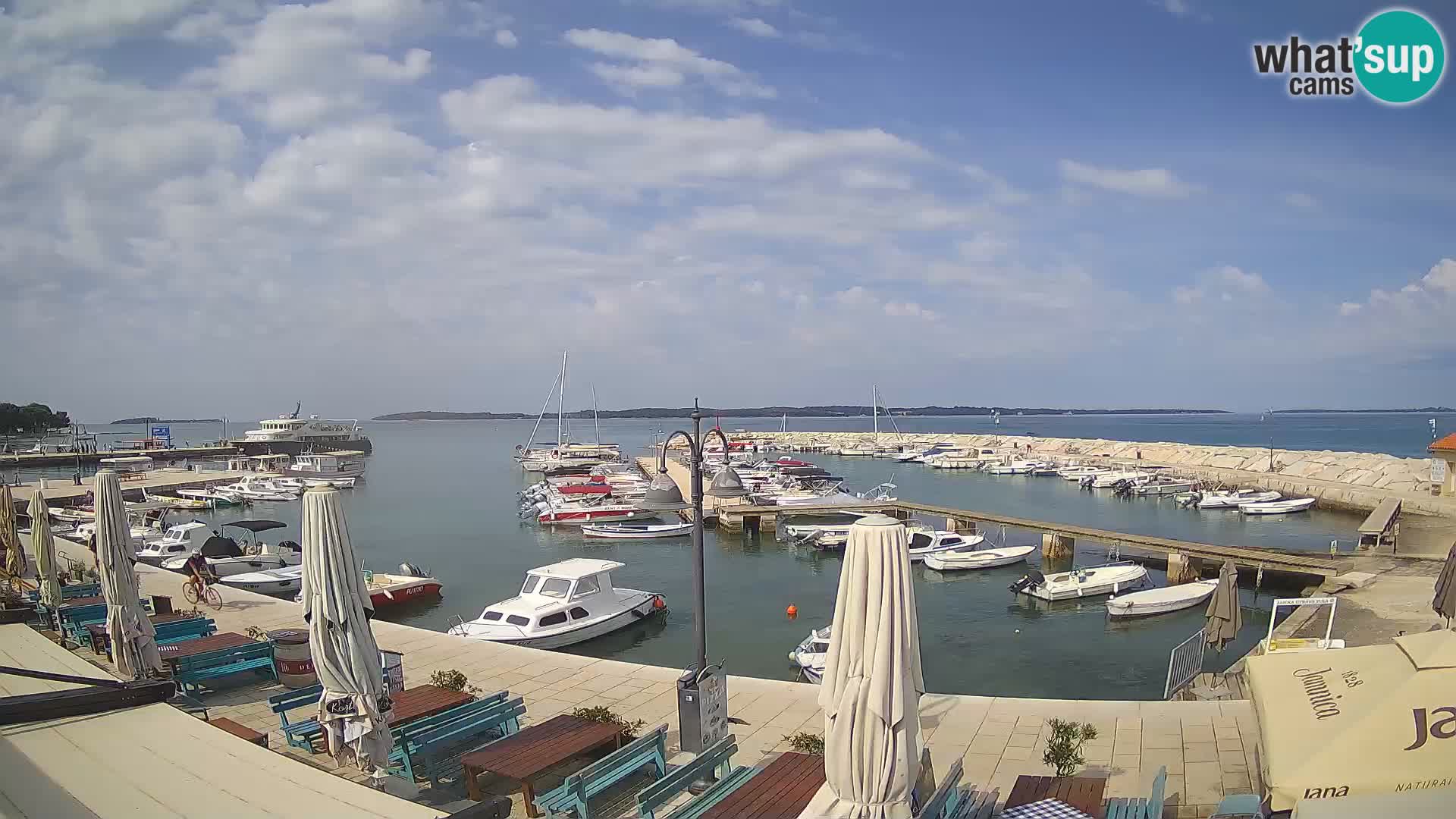 Fažana web kamera riva i gradska marina – Istra