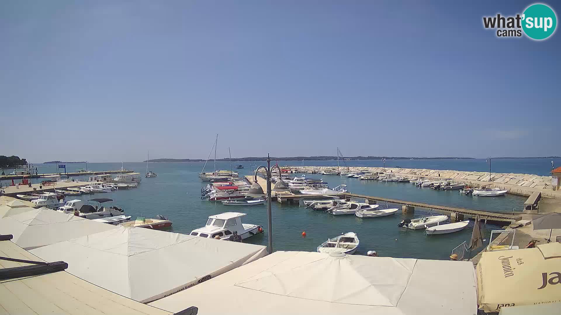 Fažana Livecam riva et marina de la ville – Istrie
