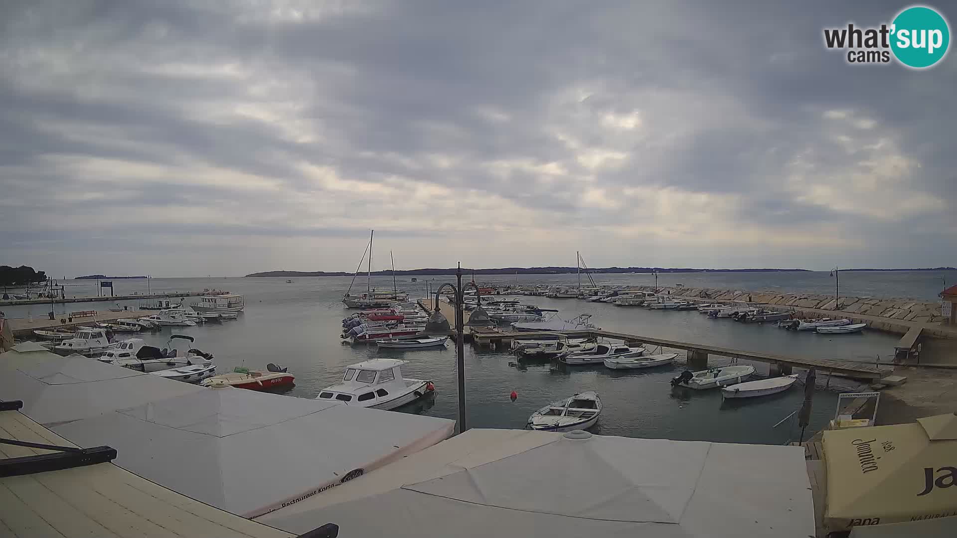 Fažana webcam Riva und Stadthafen – Istrien