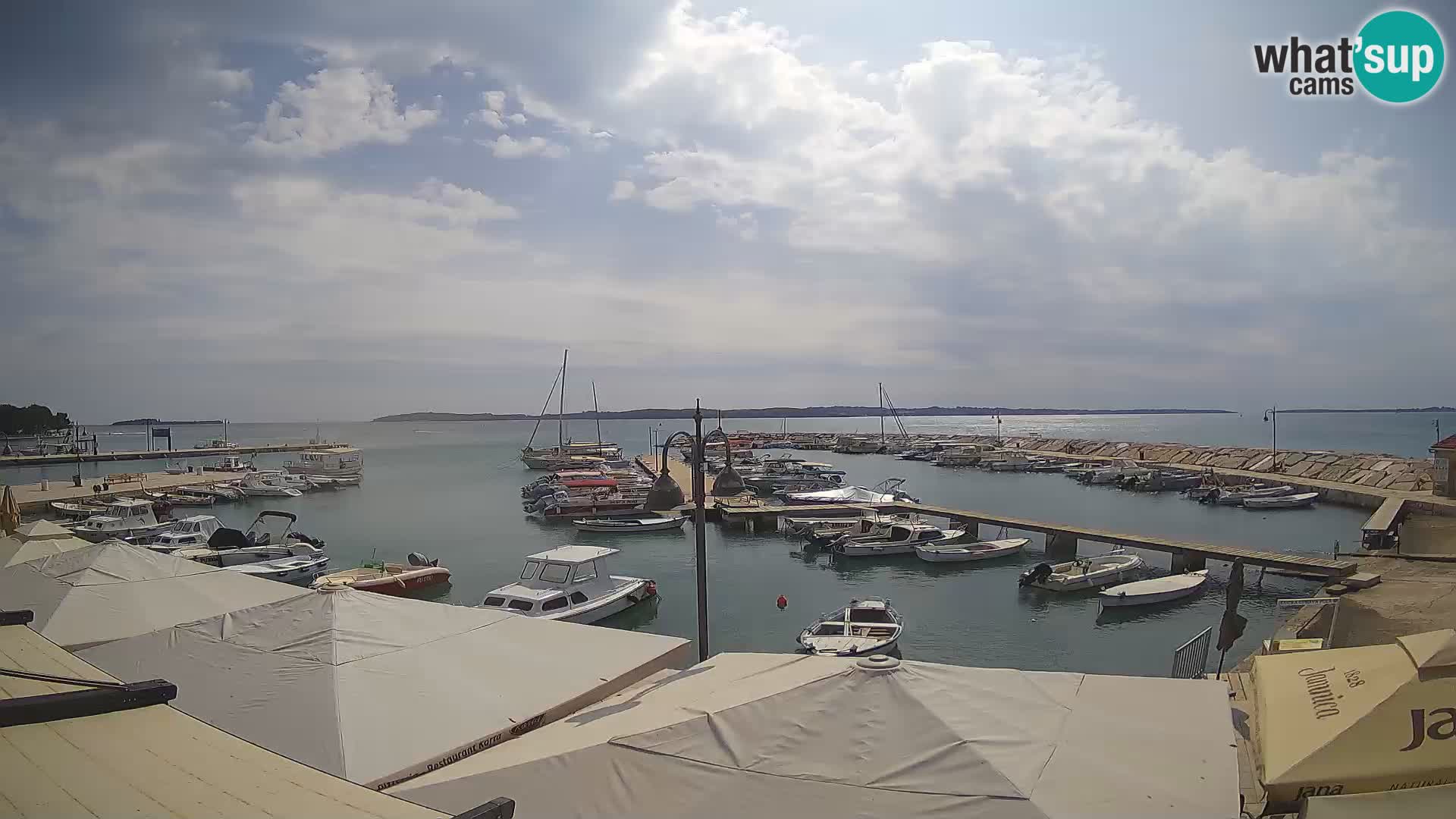 Fažana webcam Riva und Stadthafen – Istrien