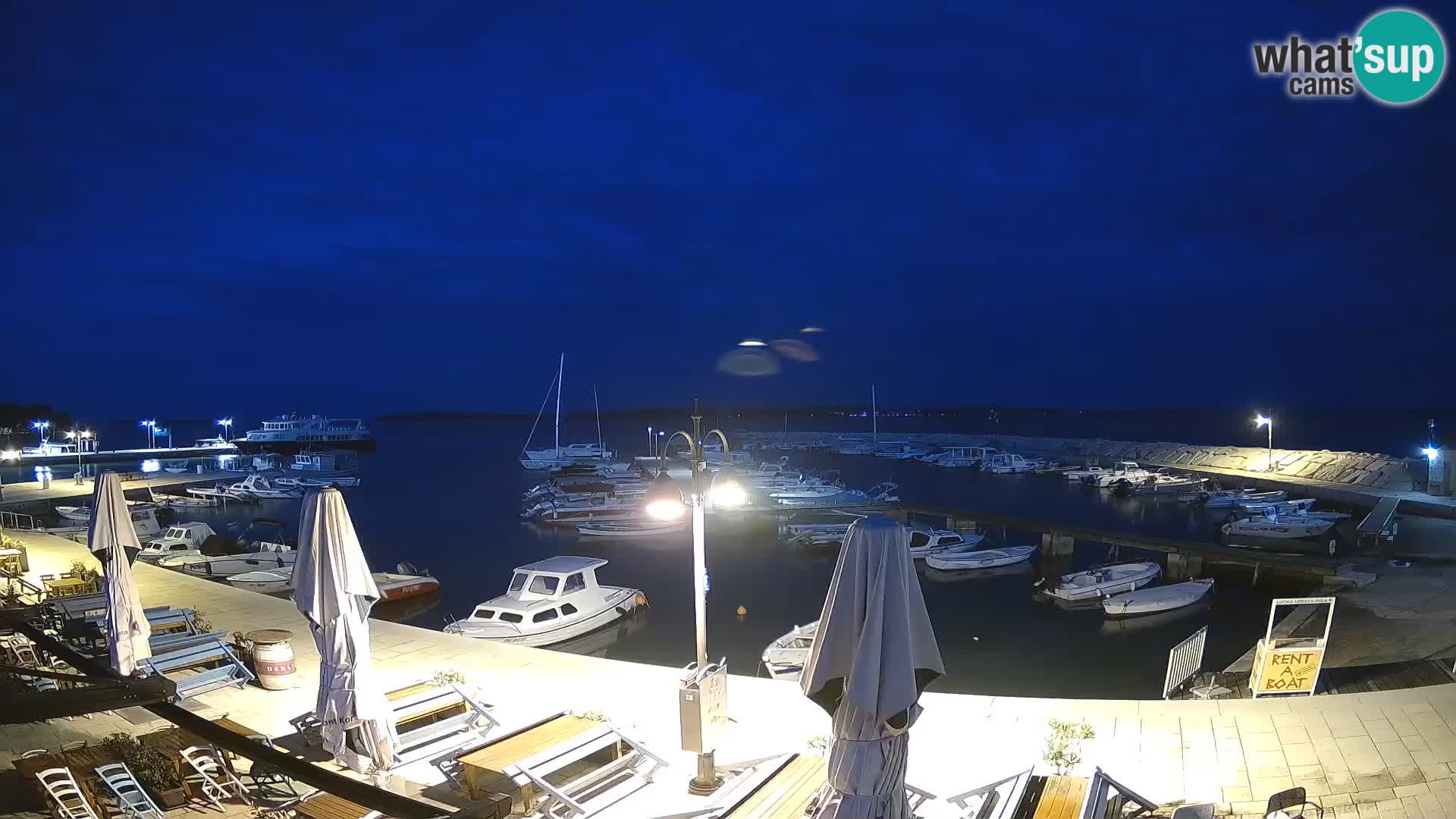 Fažana web kamera riva i gradska marina – Istra