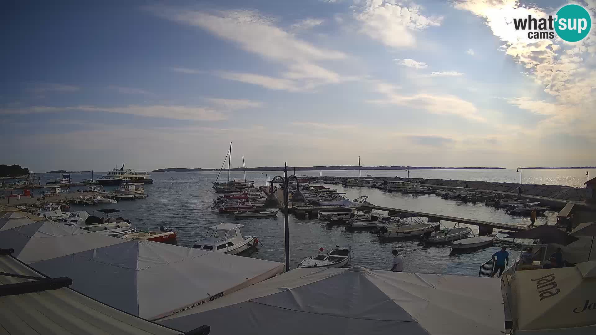 Fažana web kamera riva i gradska marina – Istra