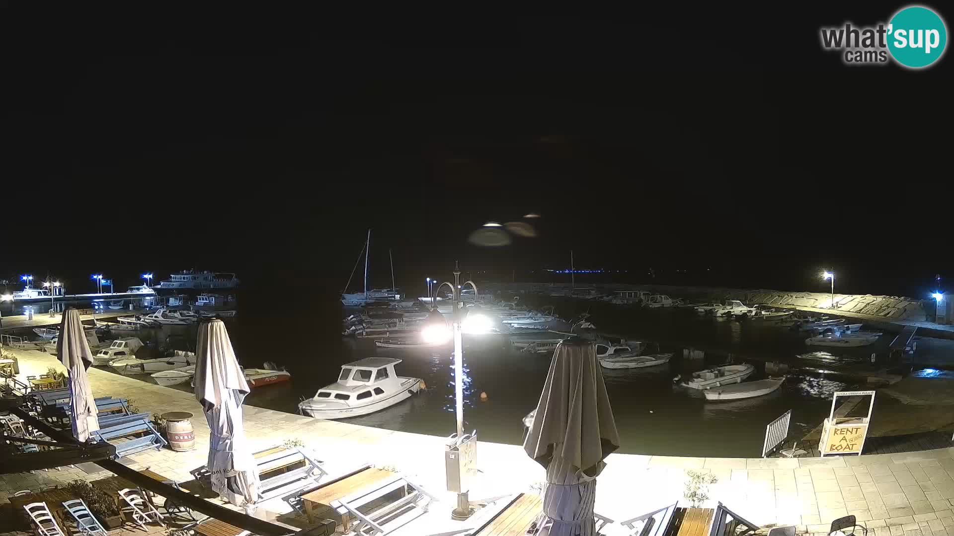 Fažana Livecam riva et marina de la ville – Istrie