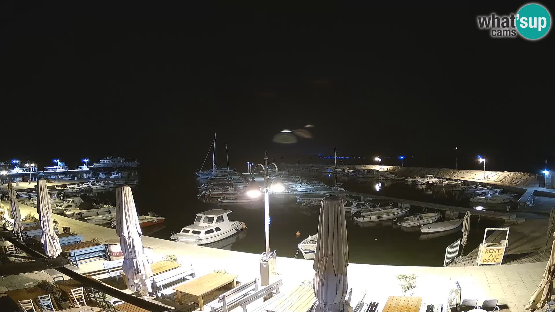 Fažana webcam Riva und Stadthafen – Istrien