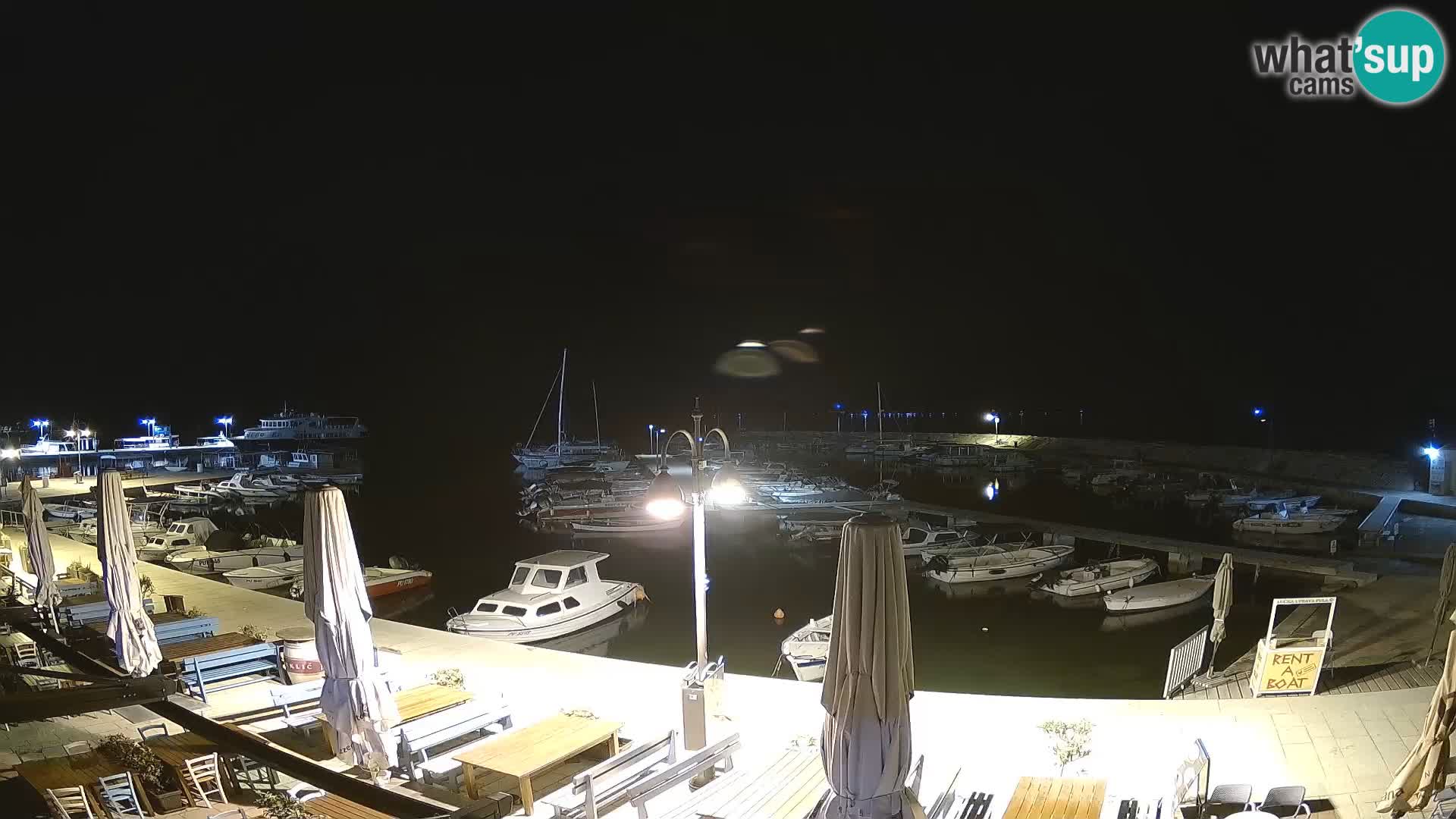 Fažana web kamera riva i gradska marina – Istra