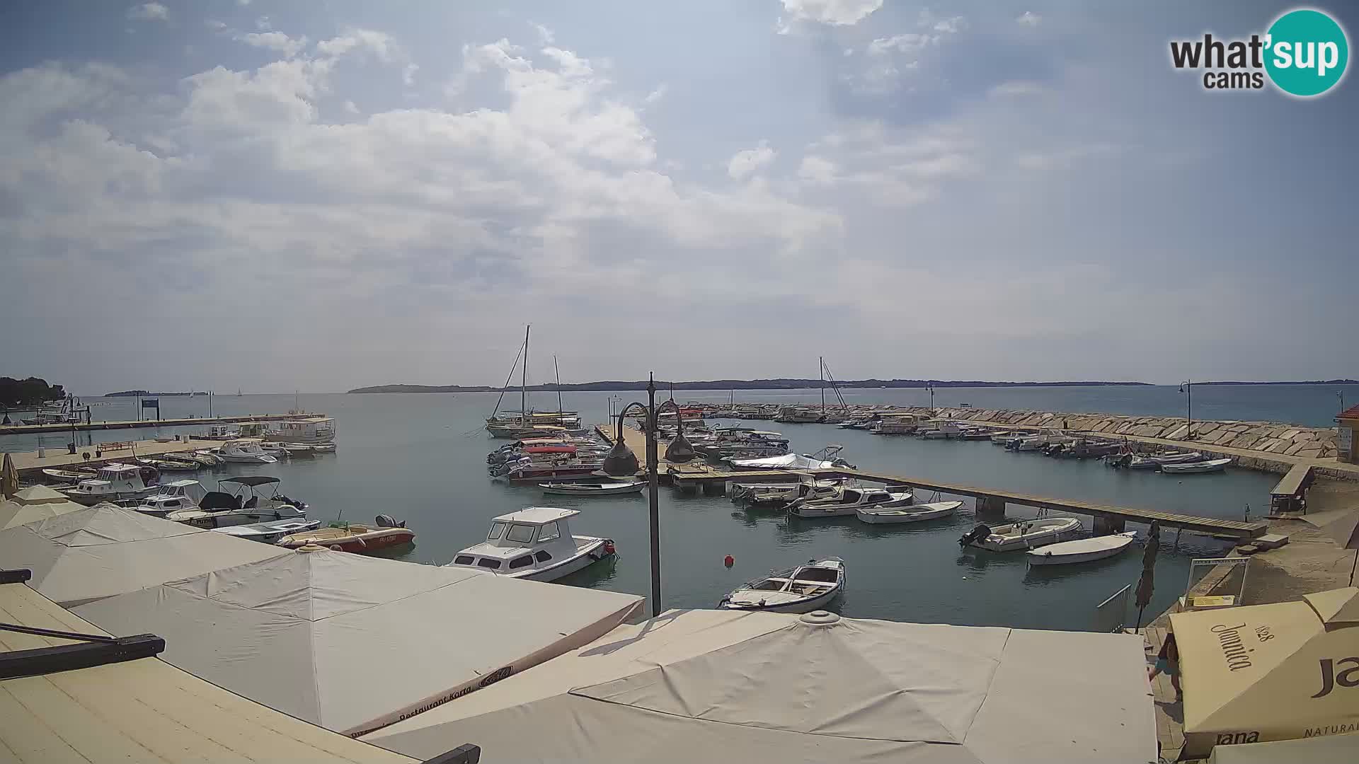 Fažana Livecam riva et marina de la ville – Istrie