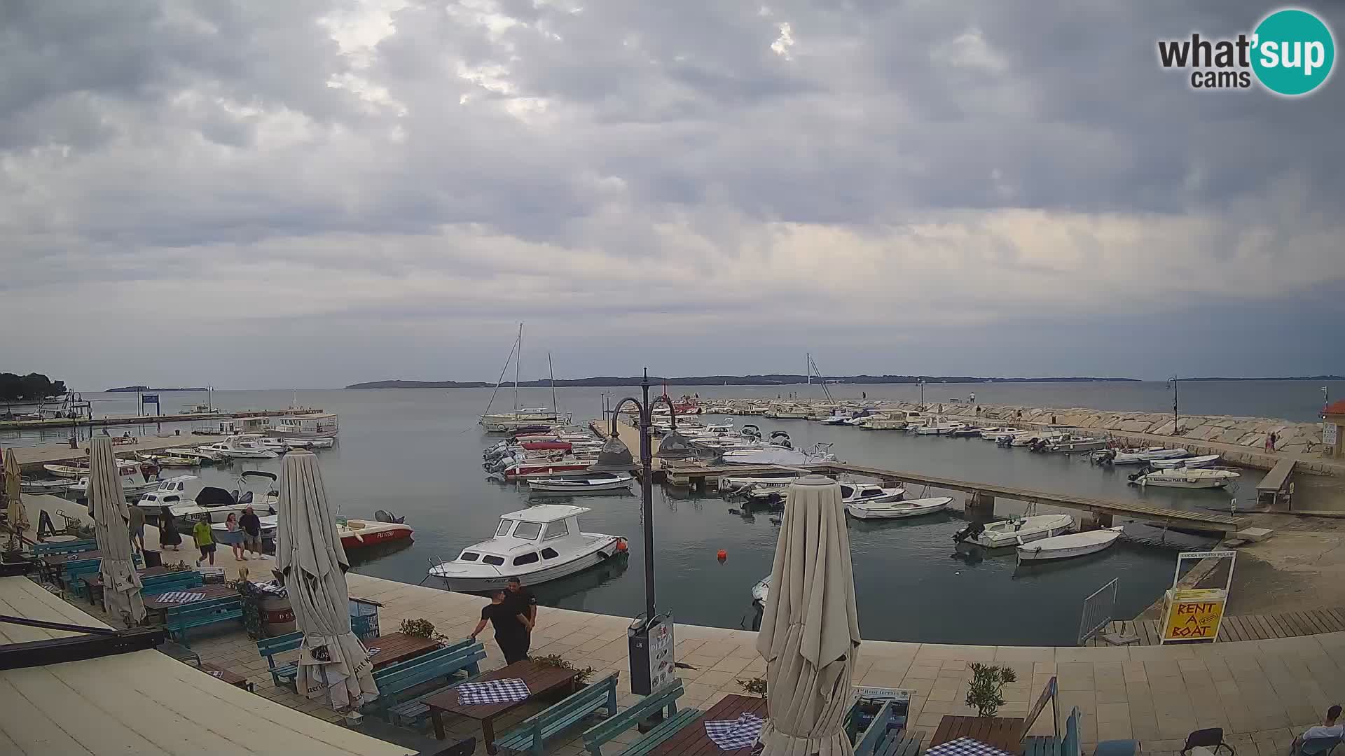 Fažana webcam Riva und Stadthafen – Istrien