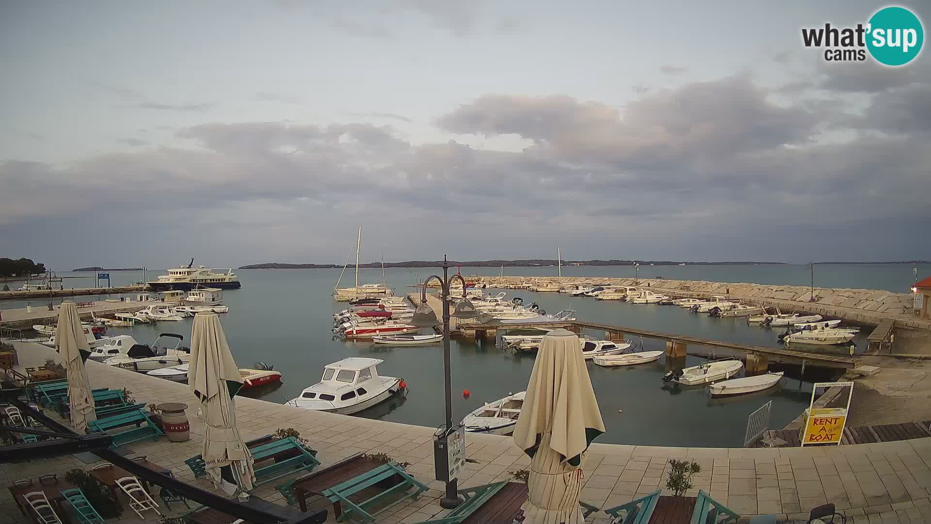 Fažana web kamera riva i gradska marina – Istra