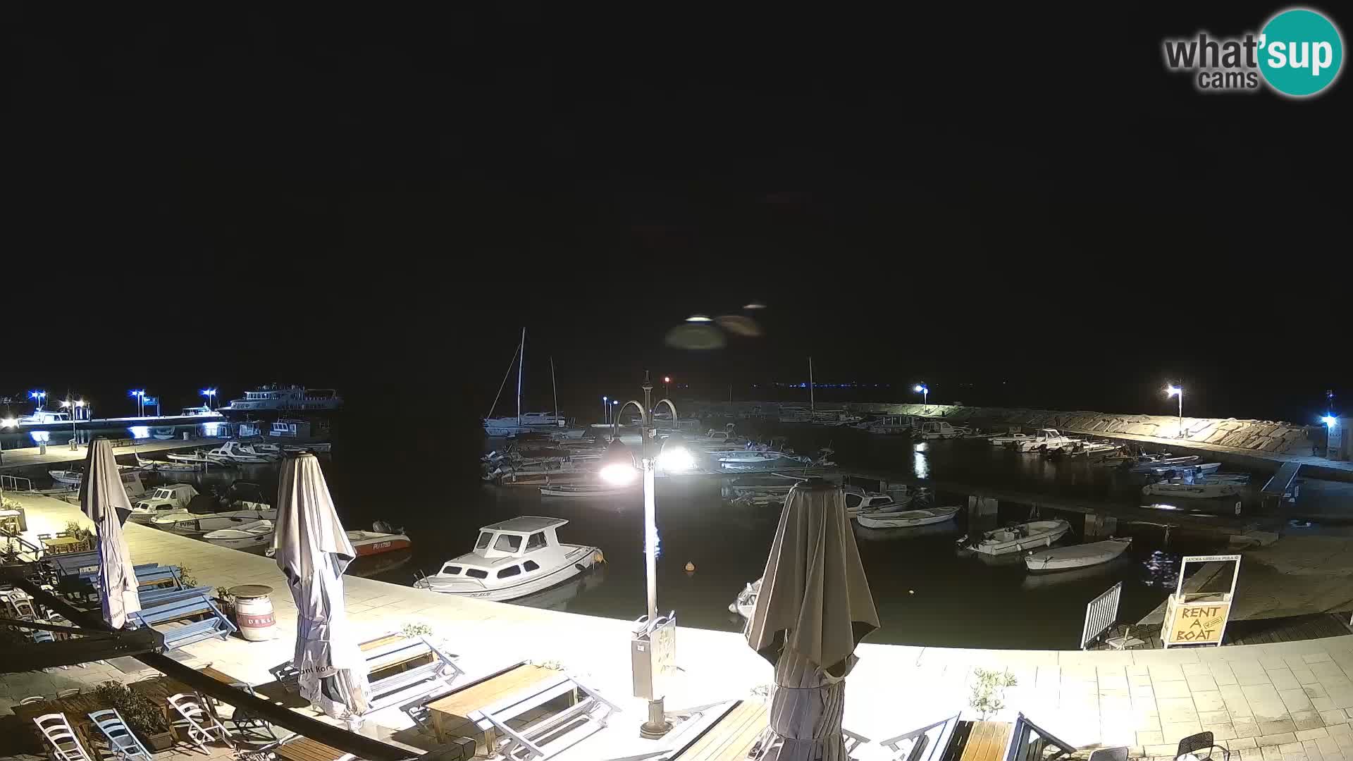 Webcam Fažana riva and city marina – Istria