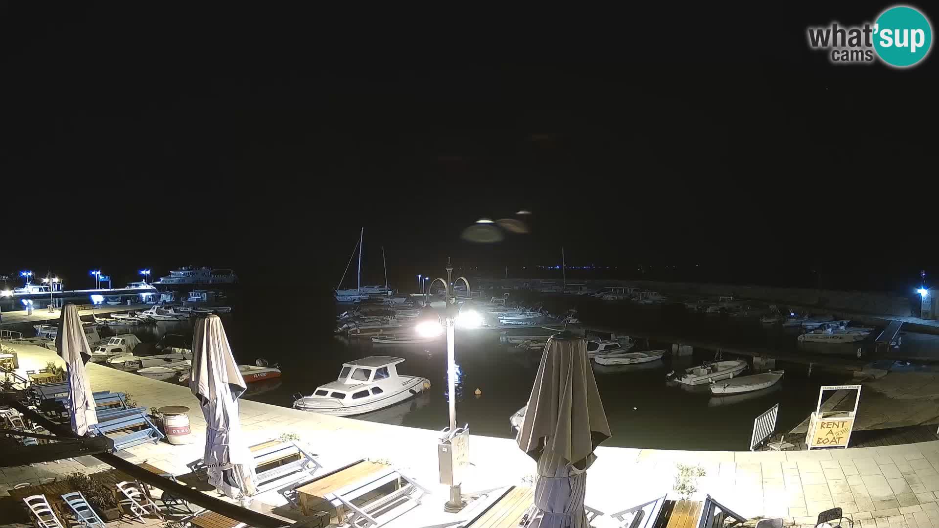 Fažana web kamera riva i gradska marina – Istra