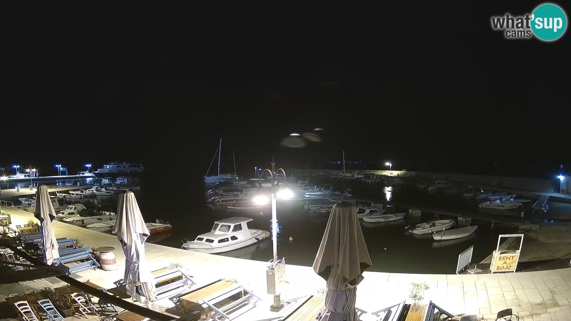 Fažana web kamera riva i gradska marina – Istra
