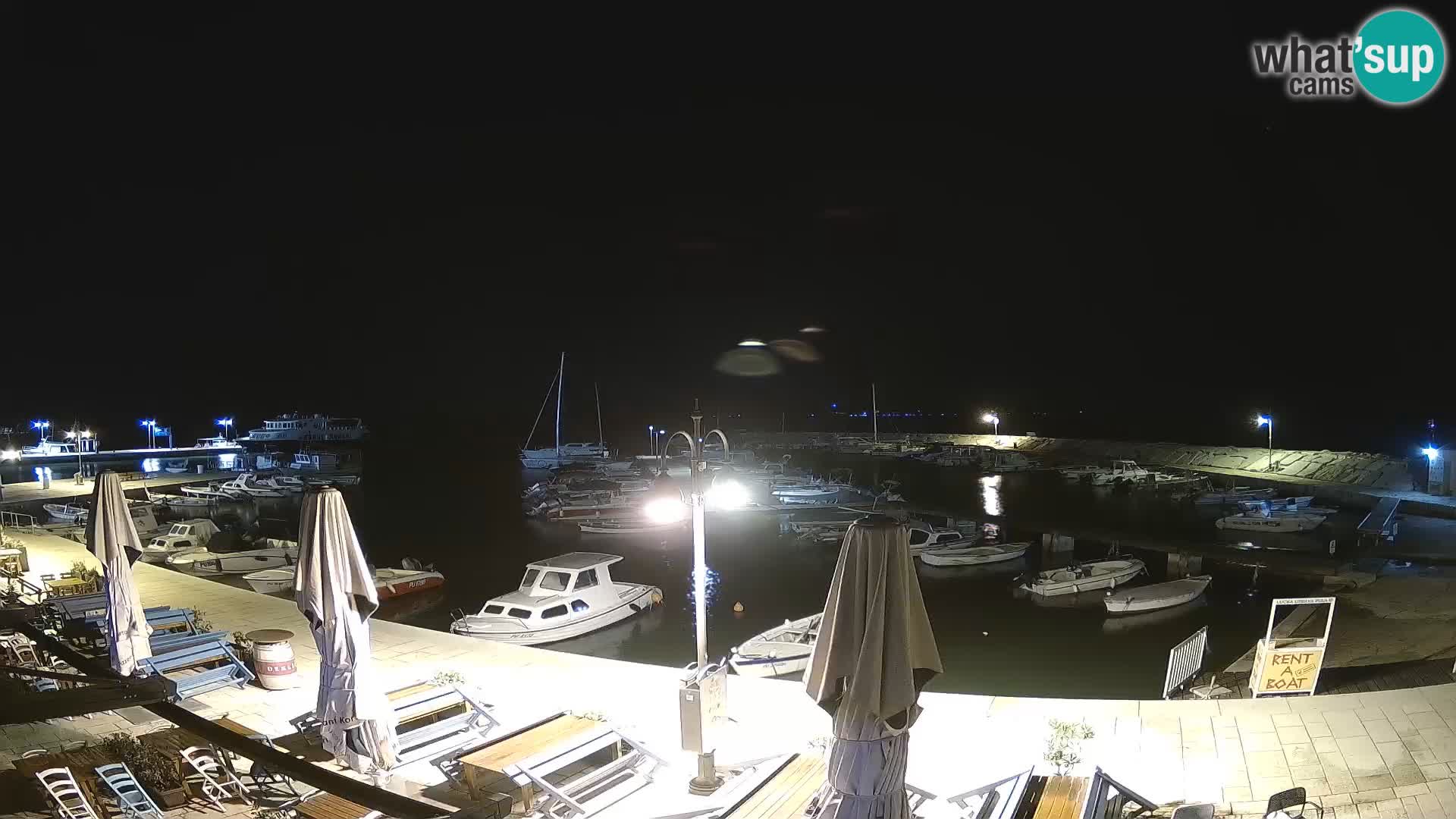 Webcam Fažana riva and city marina – Istria