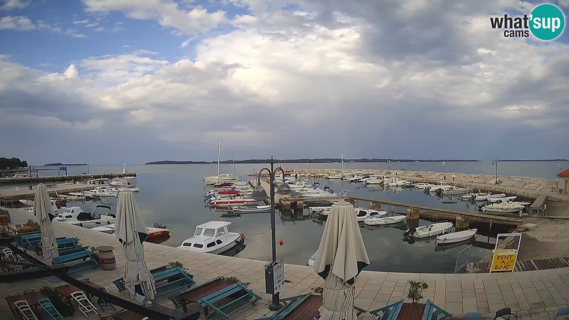 Fažana web kamera riva i gradska marina – Istra