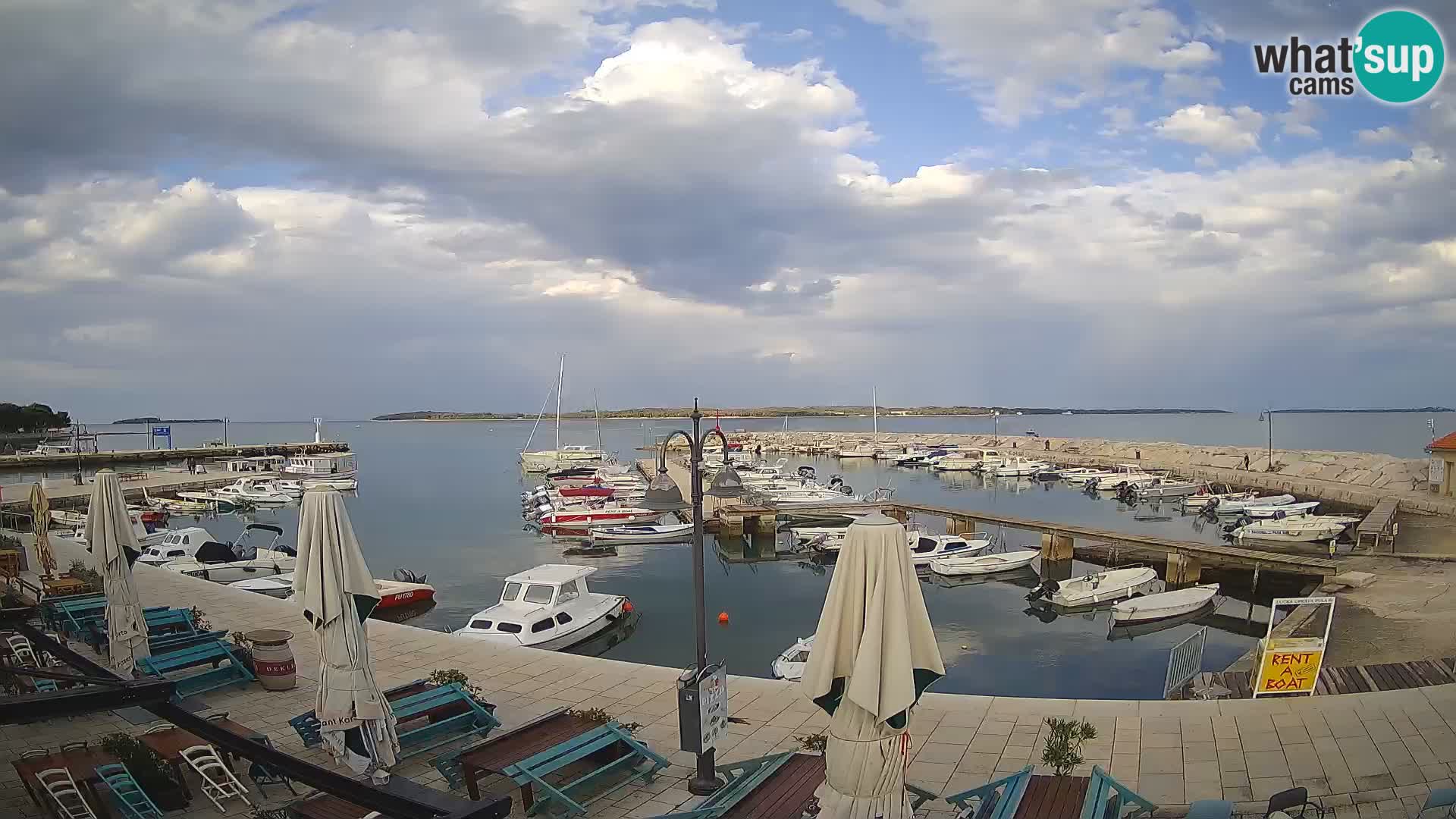 Fažana Livecam riva et marina de la ville – Istrie
