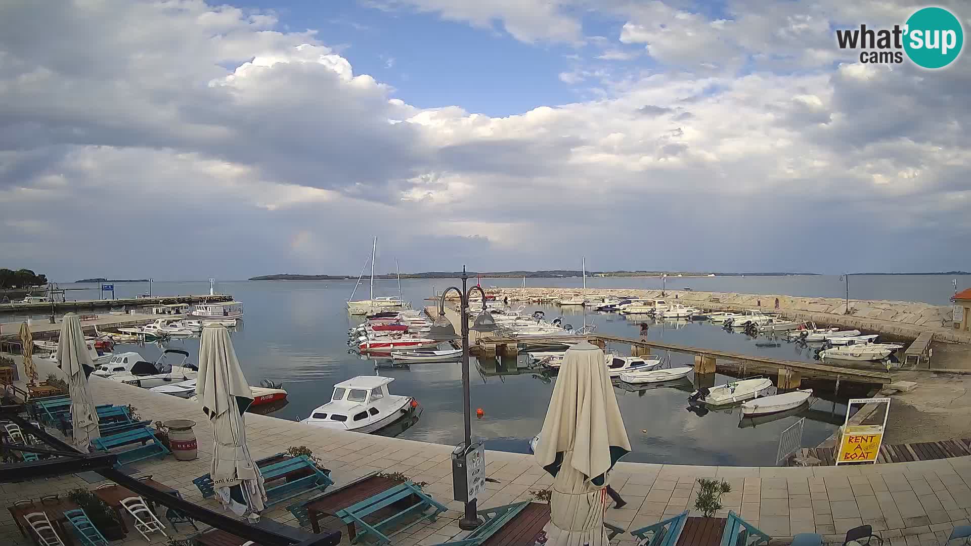 Webcam Fažana riva and city marina – Istria