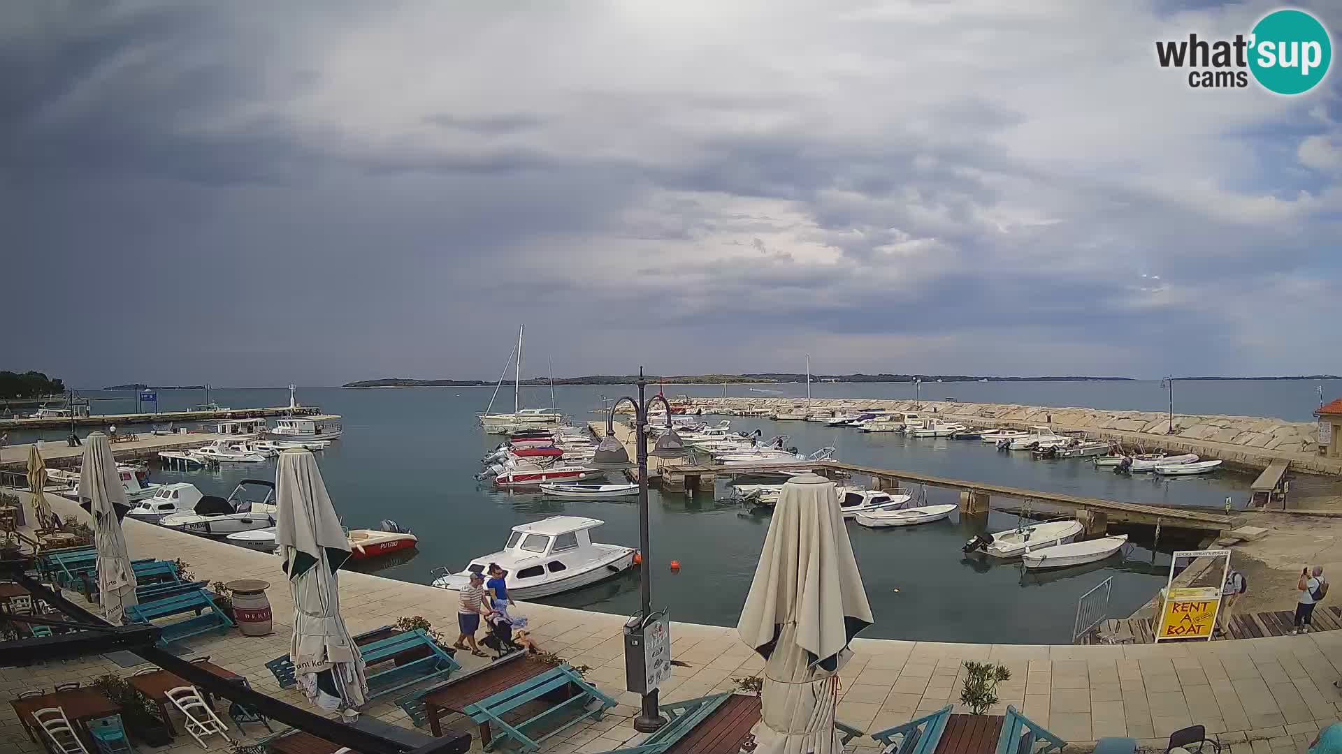 Fažana web kamera riva i gradska marina – Istra