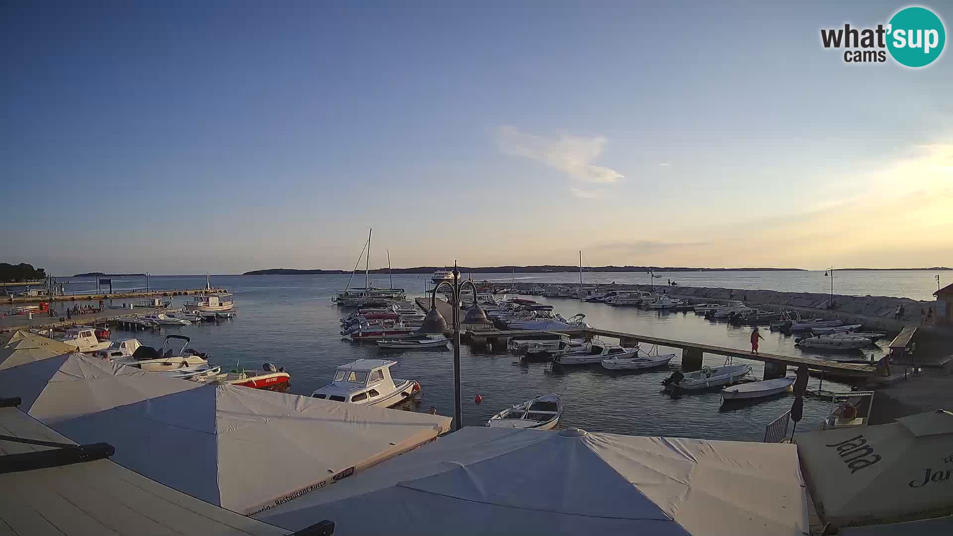 Fažana webcam Riva und Stadthafen – Istrien