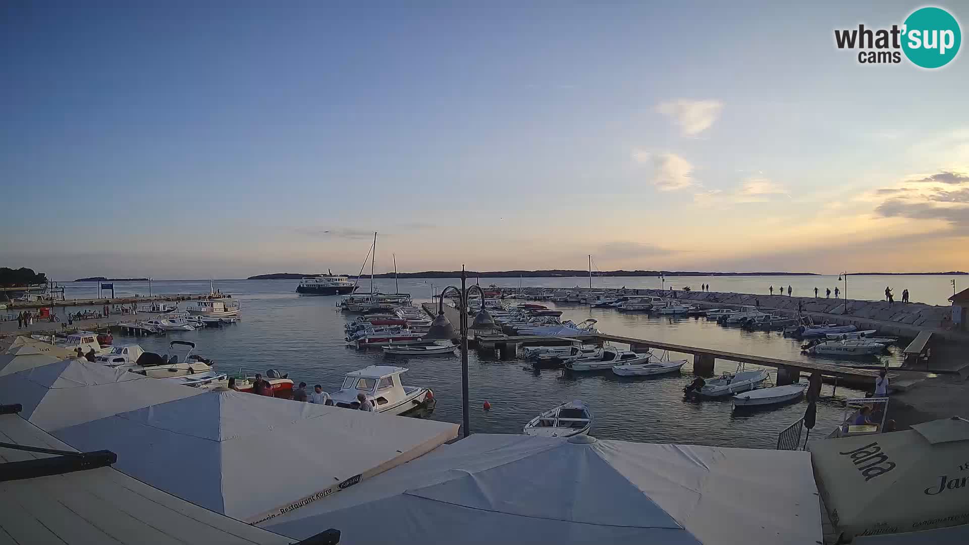 Fažana webcam Riva und Stadthafen – Istrien