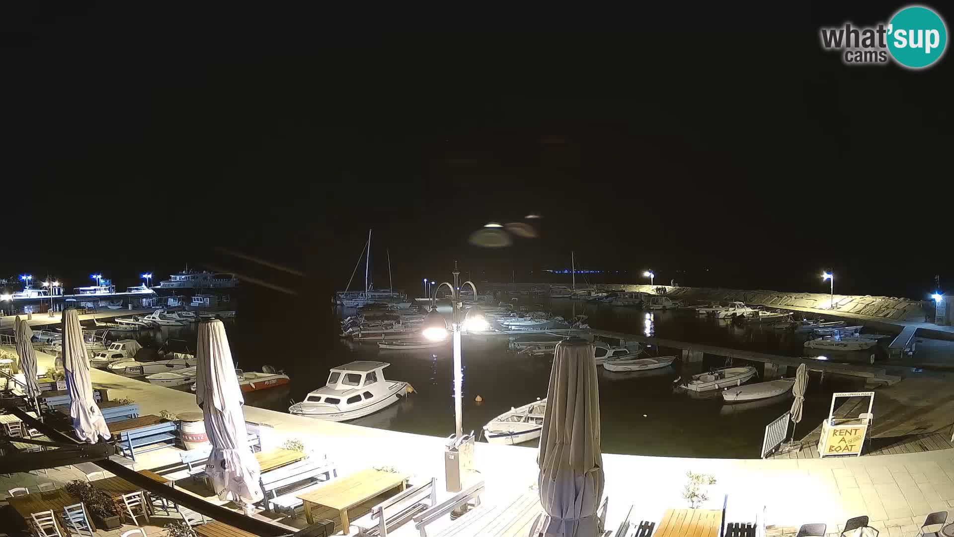 Webcam Fažana riva and city marina – Istria