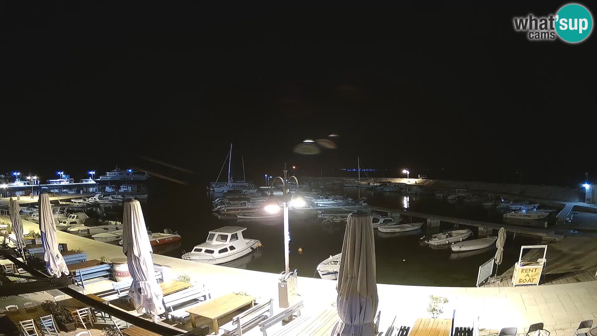 Webcam Fažana riva and city marina – Istria
