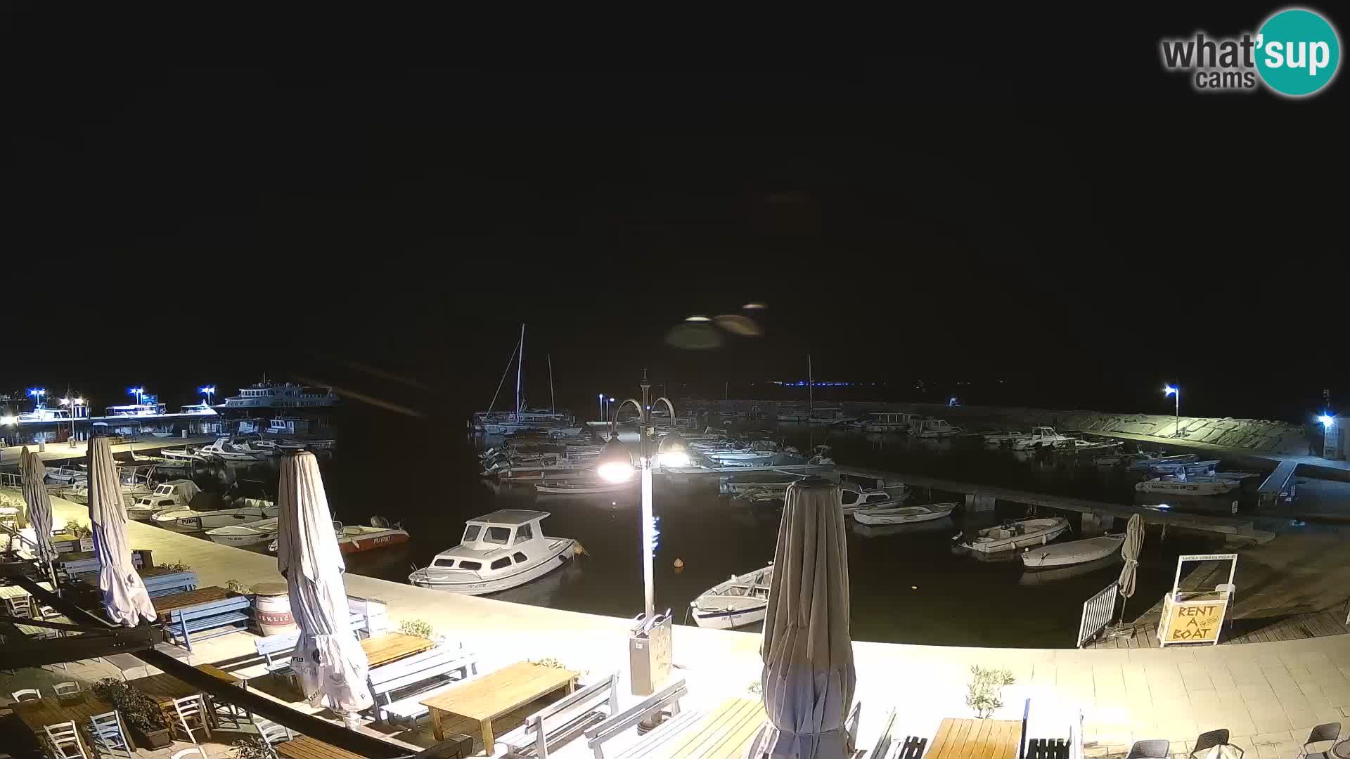 Fažana webcam Riva und Stadthafen – Istrien