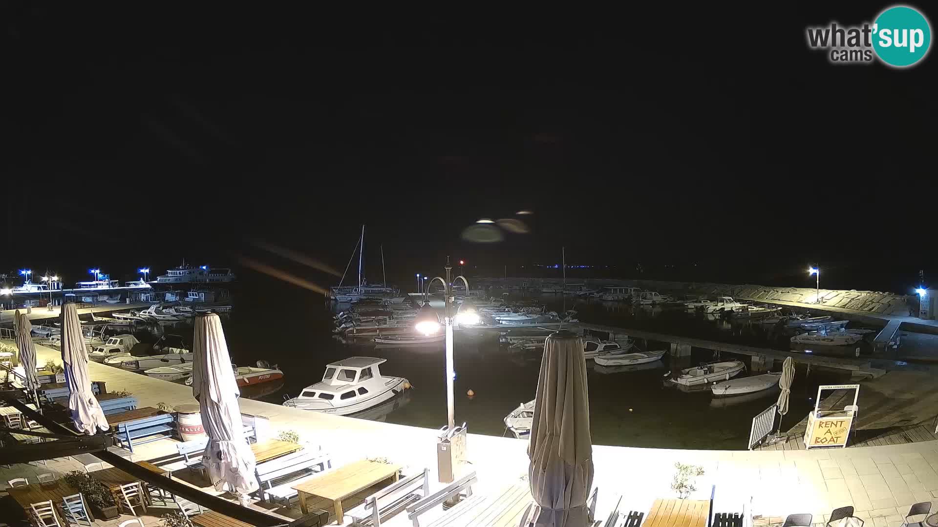 Webcam Fažana riva and city marina – Istria