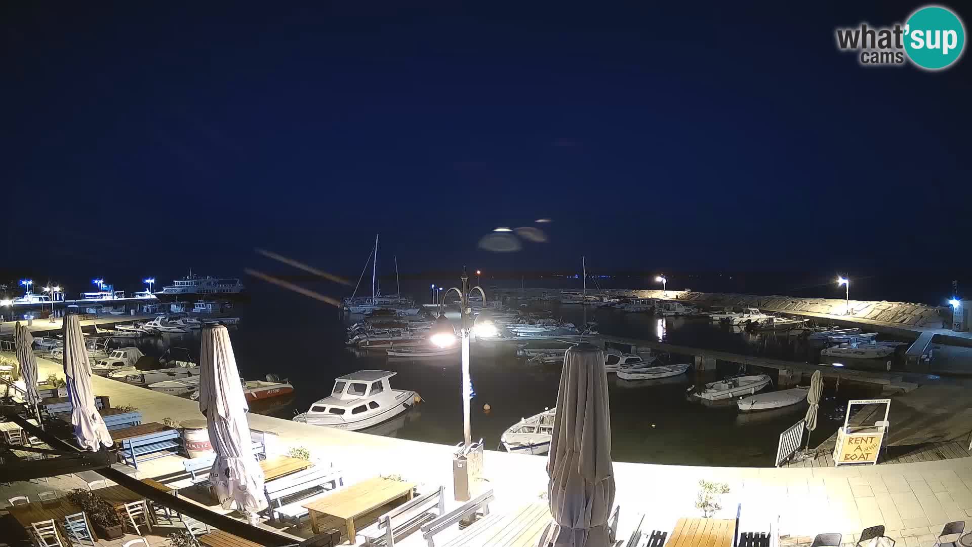 Webcam Fažana riva and city marina – Istria