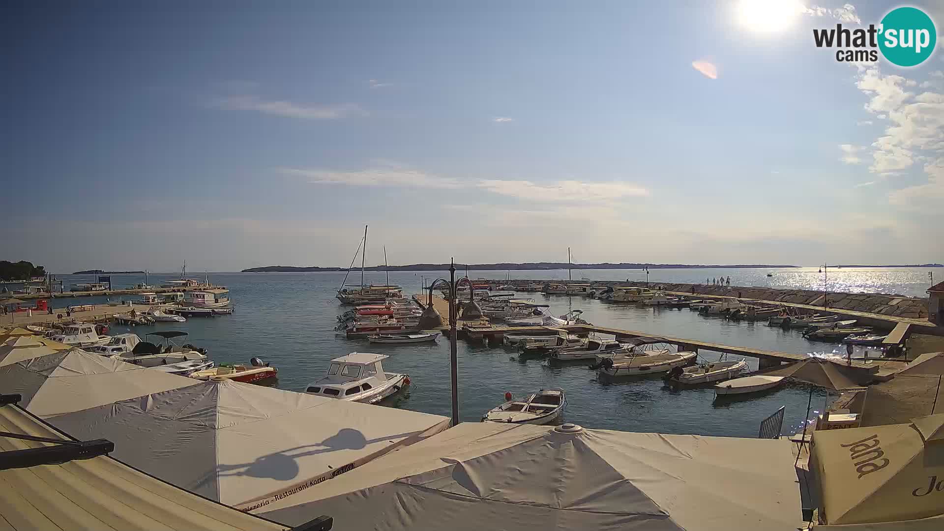 Fažana web kamera riva i gradska marina – Istra